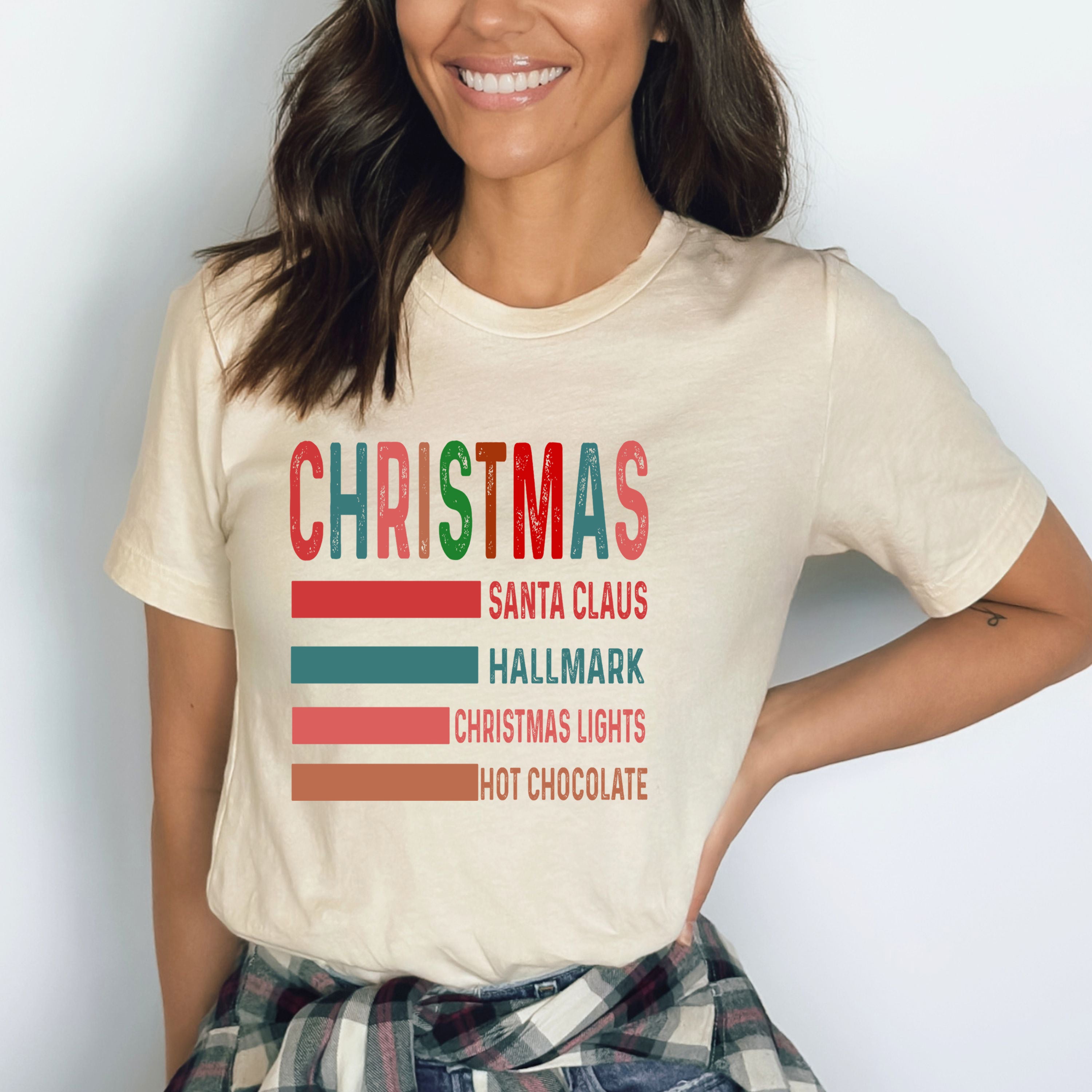 Christmas Santa Claus Hallmark- Bella Canvas