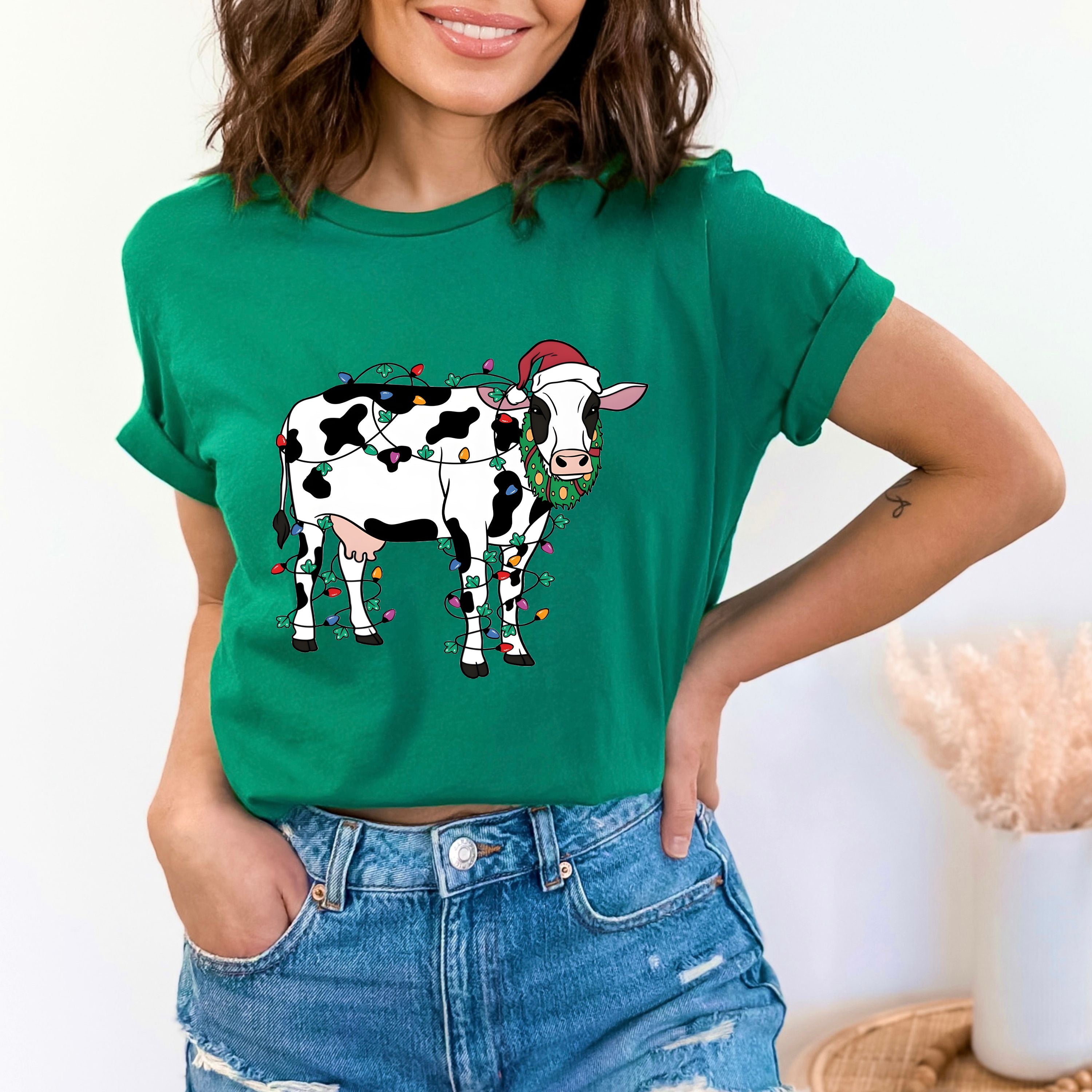 "Santa Cow With Lights"