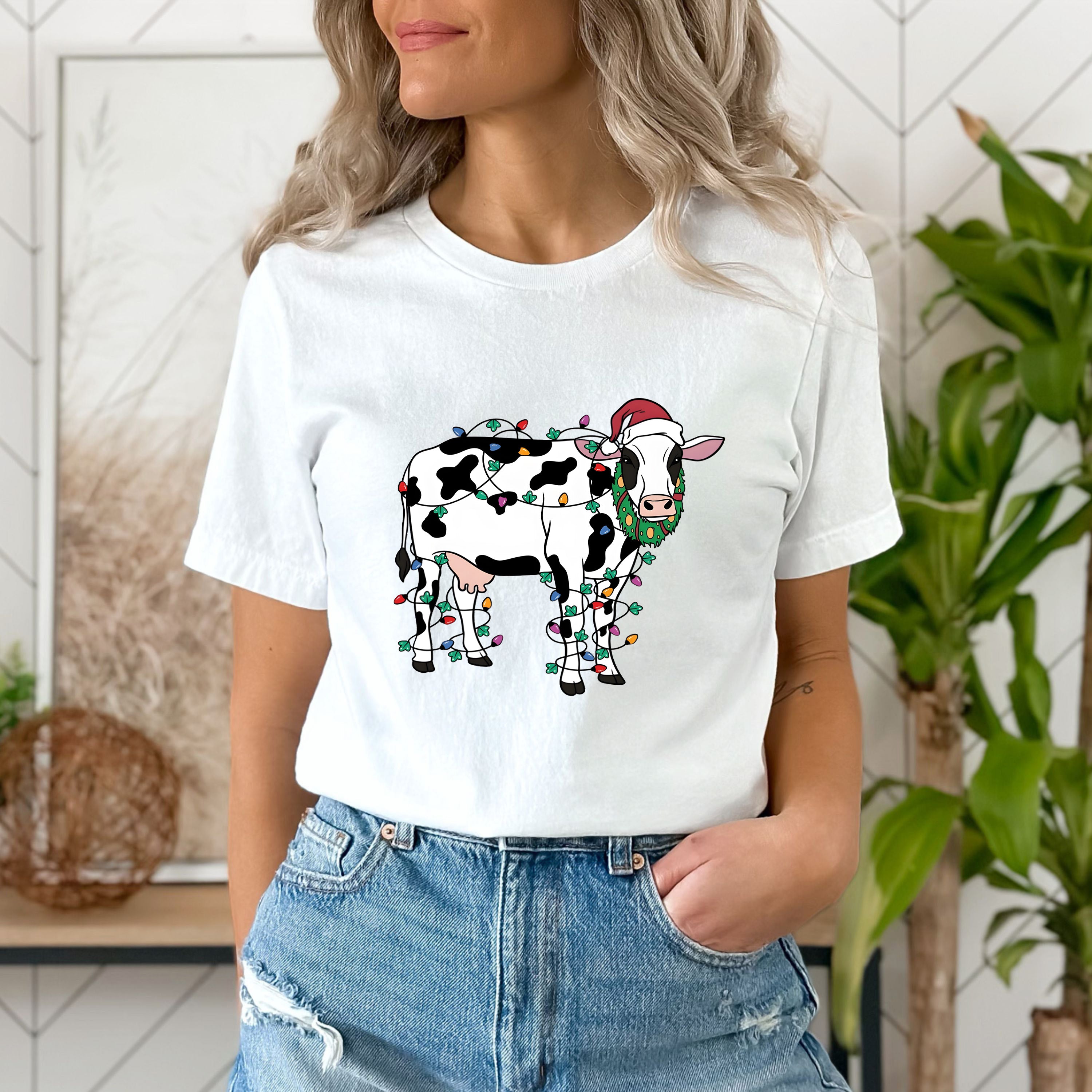 "Santa Cow With Lights"