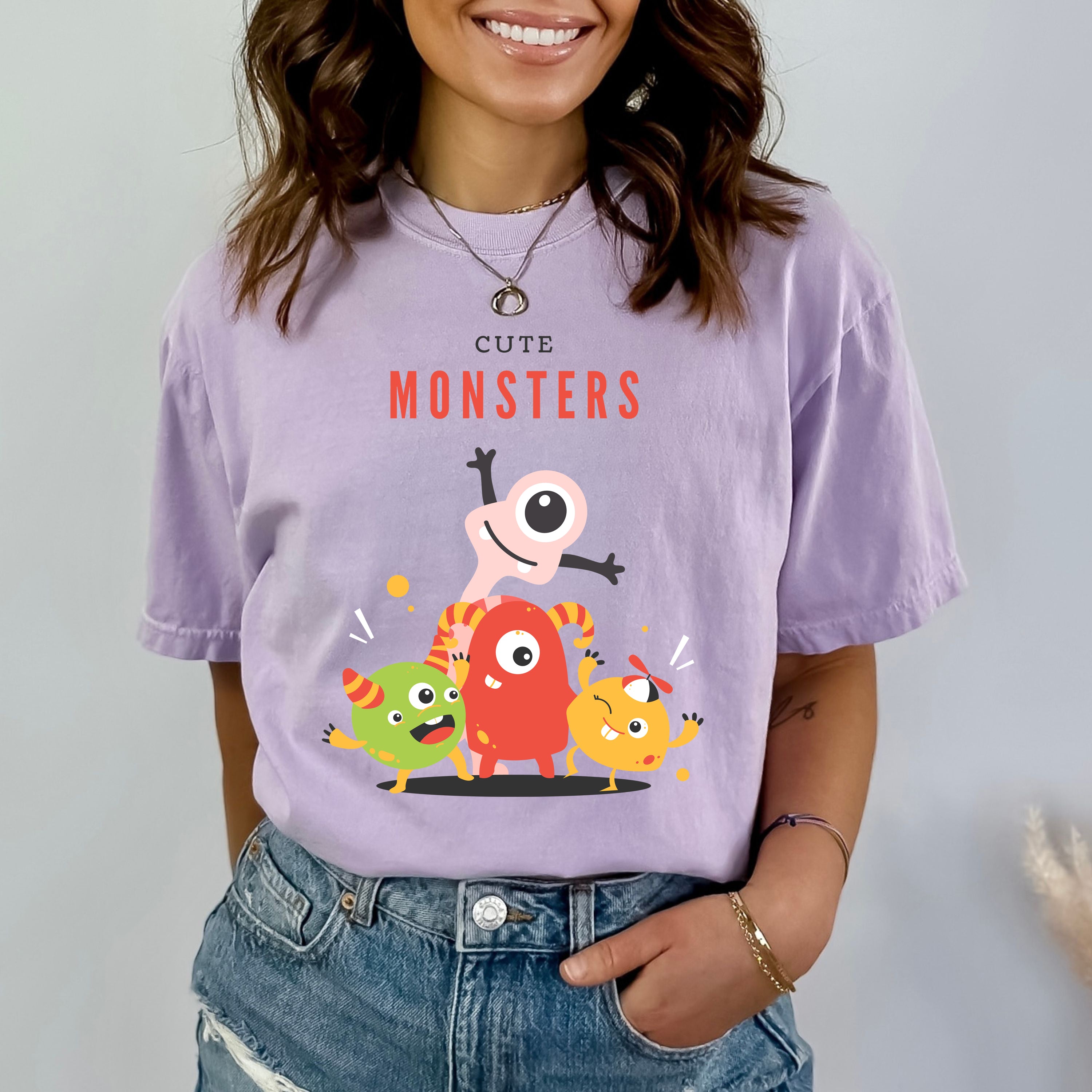 Cute Monsters  - Bella Canvas