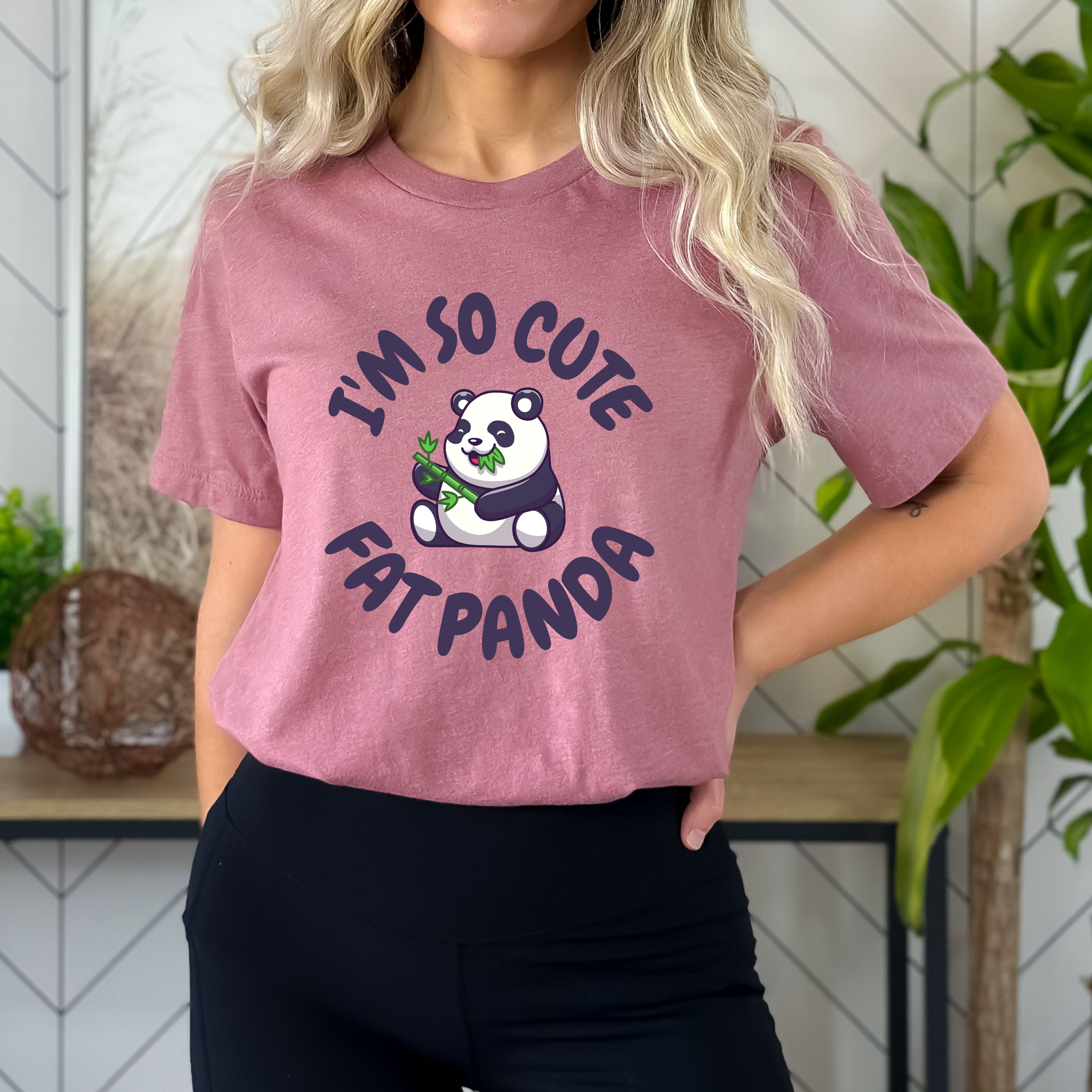 I'm So Cute Fat Panda - Bella Canvas