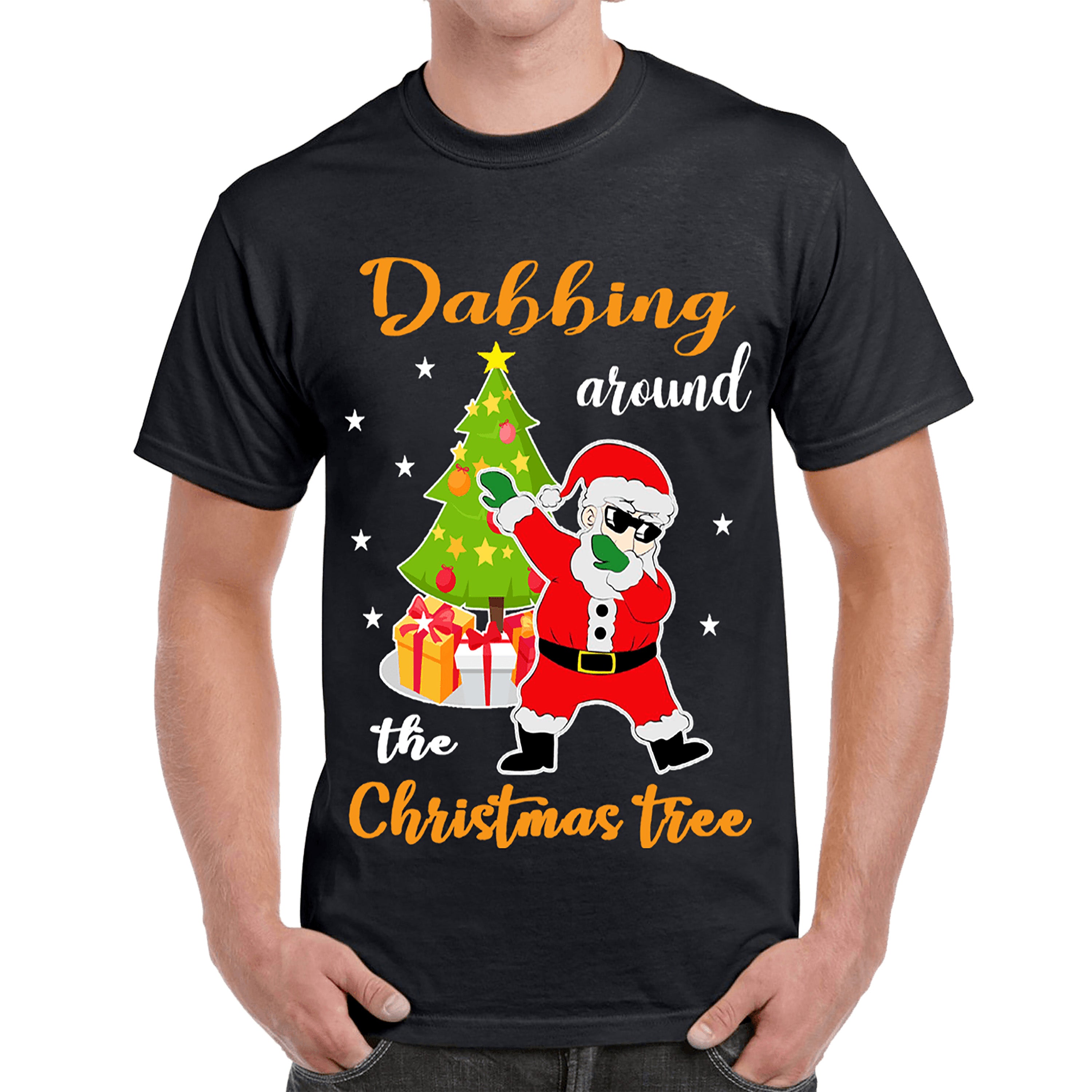 "DABBING AROUND THE CHRISTMAS TREE" -BLACK