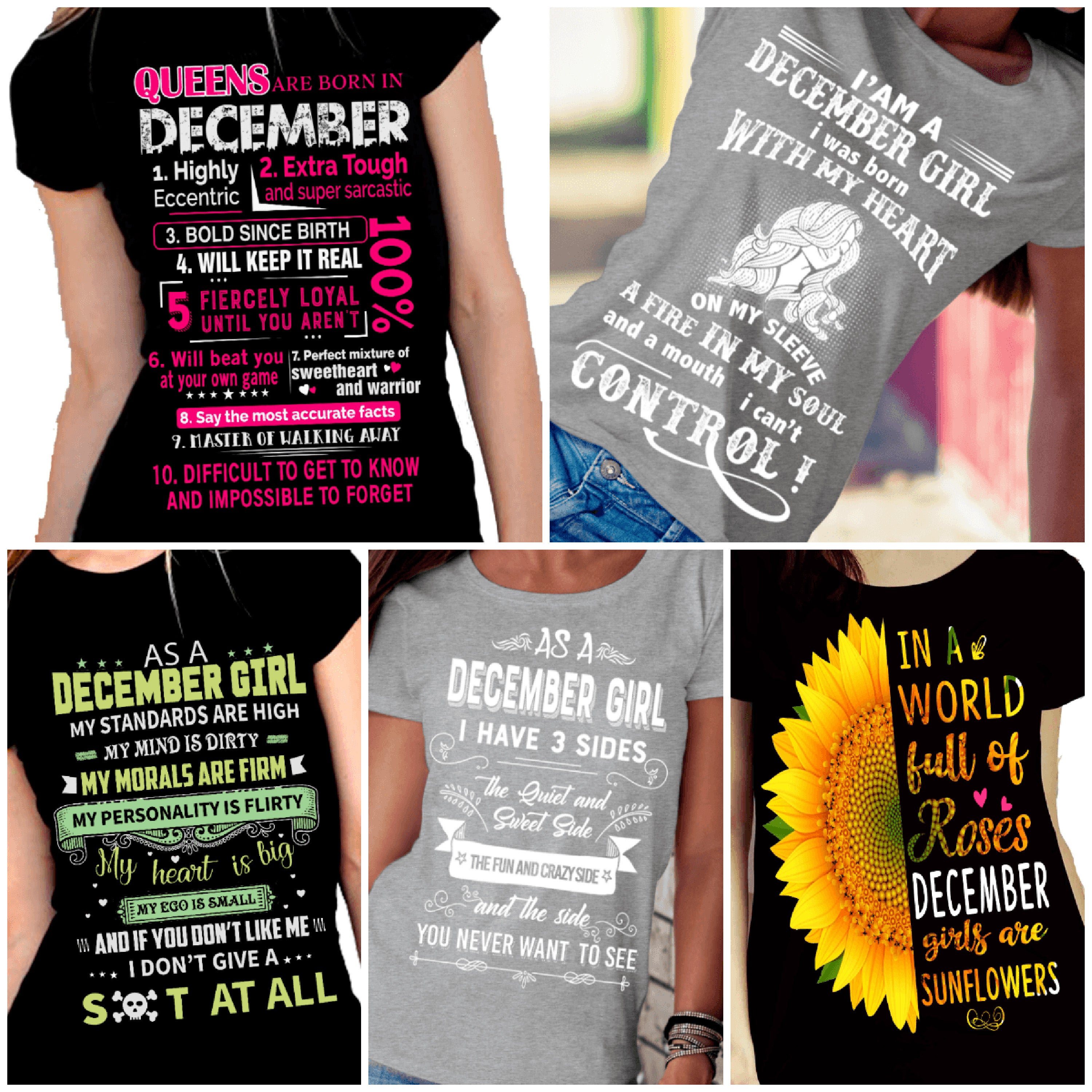 "December Pack Of 5 Shirts"