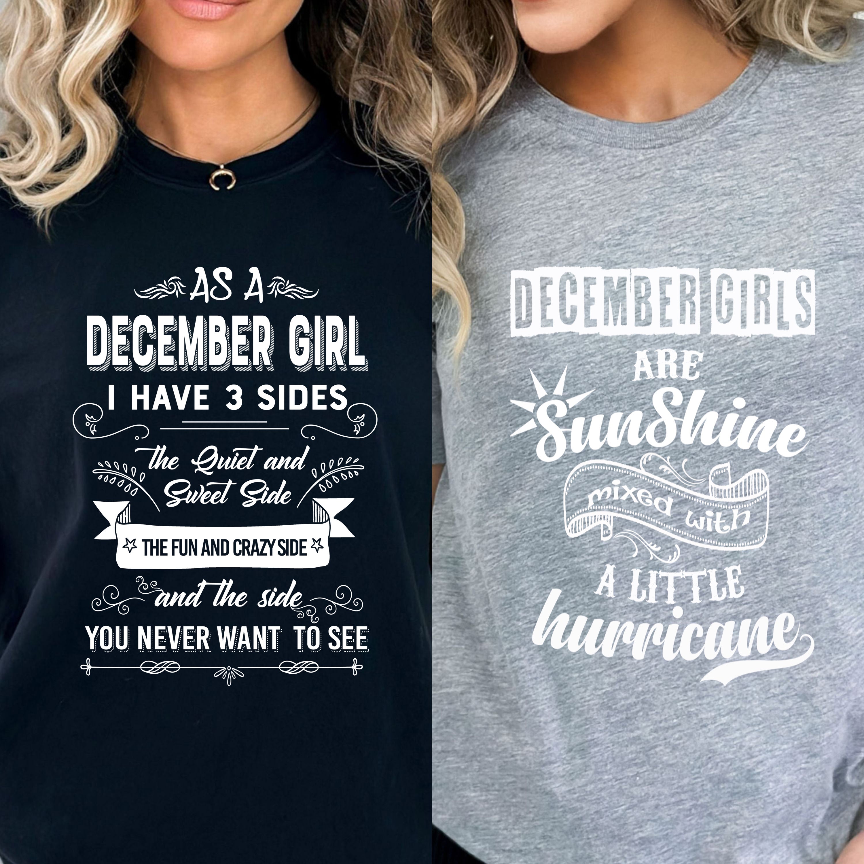 Premium "December -Sunshine & 3 Sides -Pack of 2"