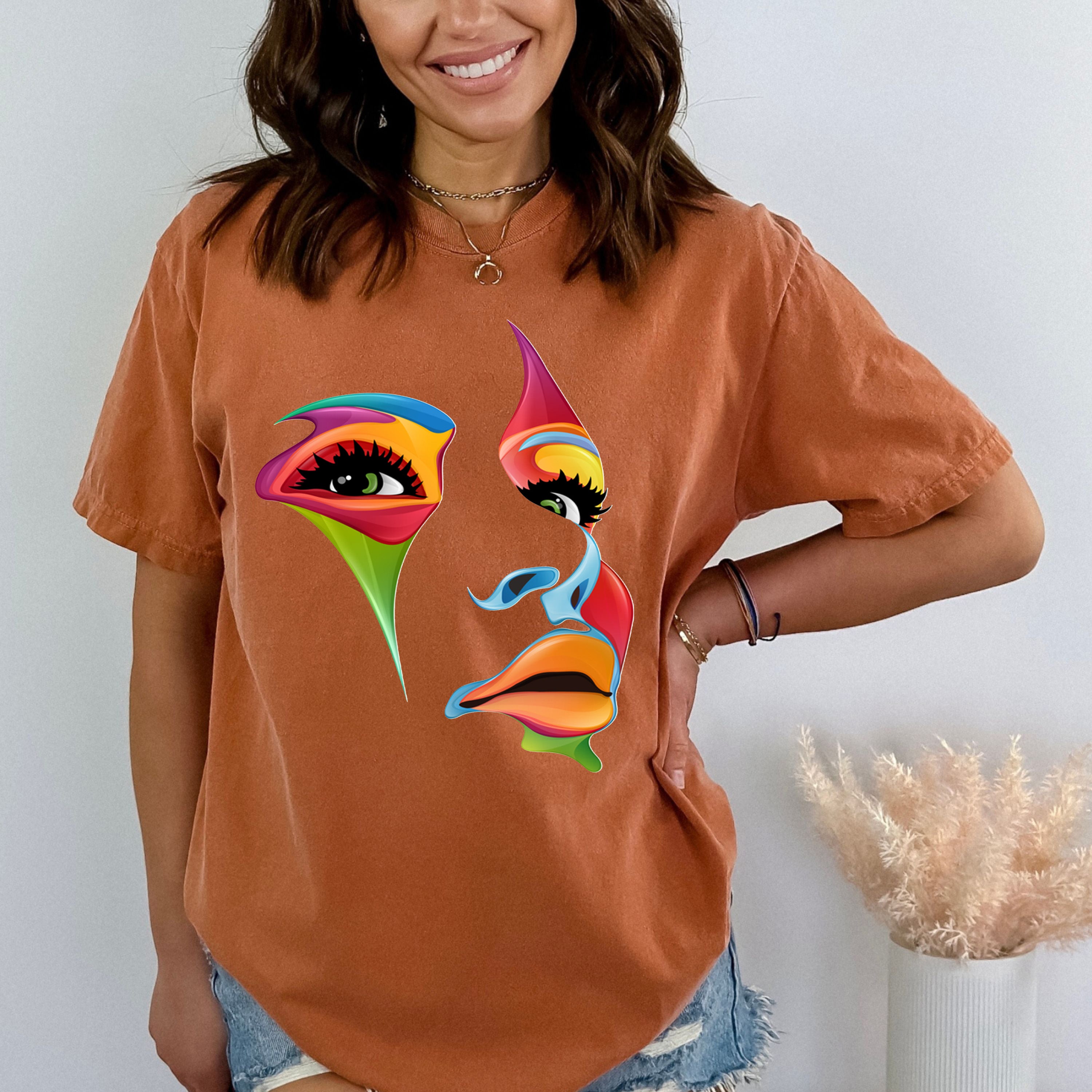 Beautiful Multicolored Face- Bella Canvas T-Shirt