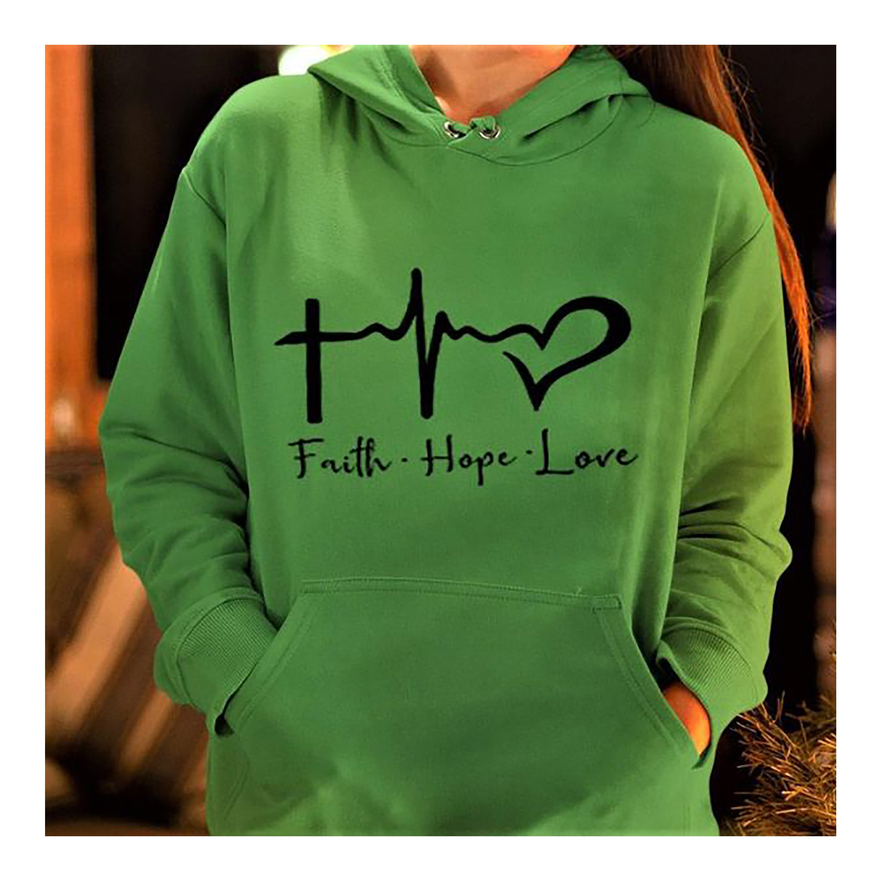"Faith. Hope. Love". Hoodie and Sweatshirt