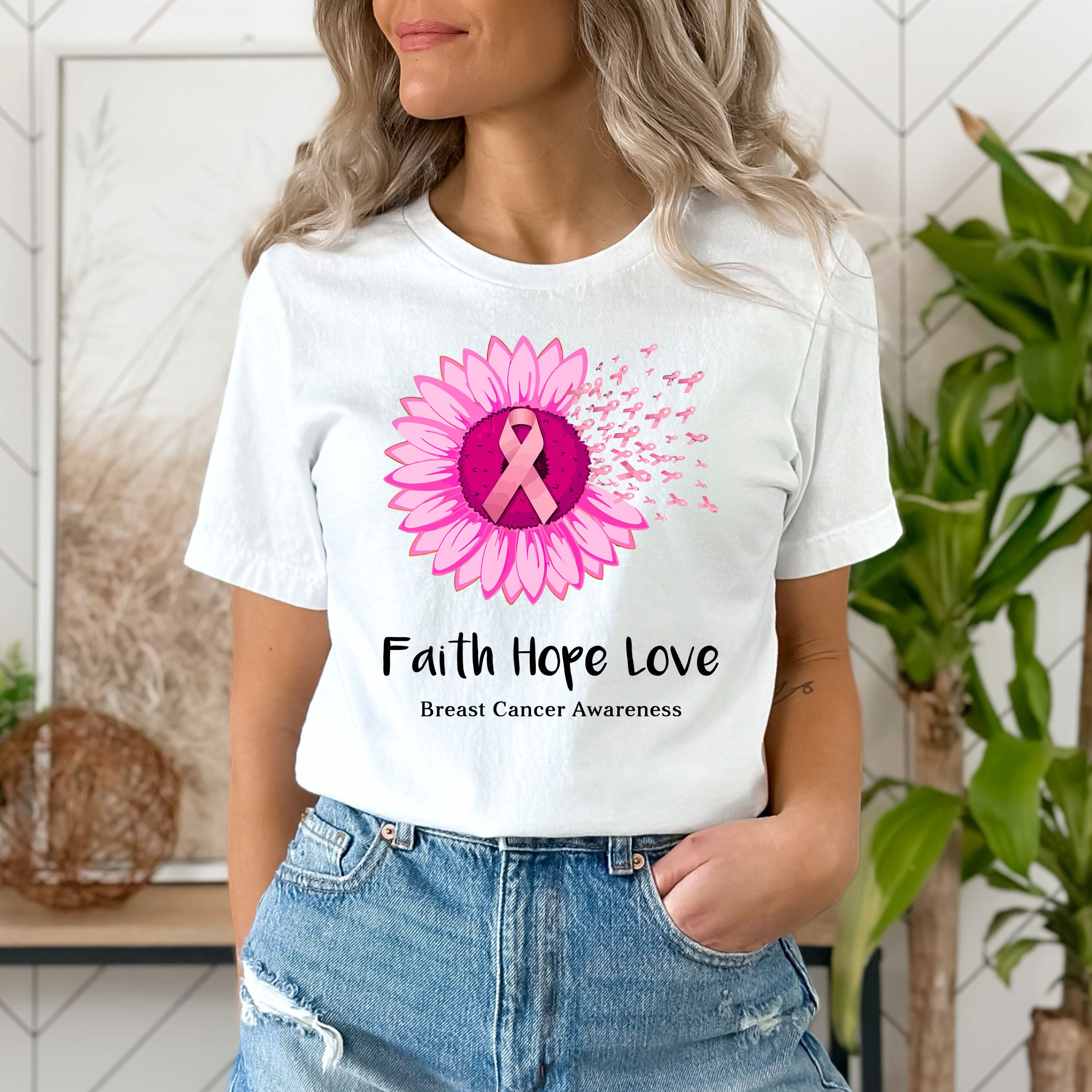 "FAITH HOPE LOVE"T-SHIRT-WHITE