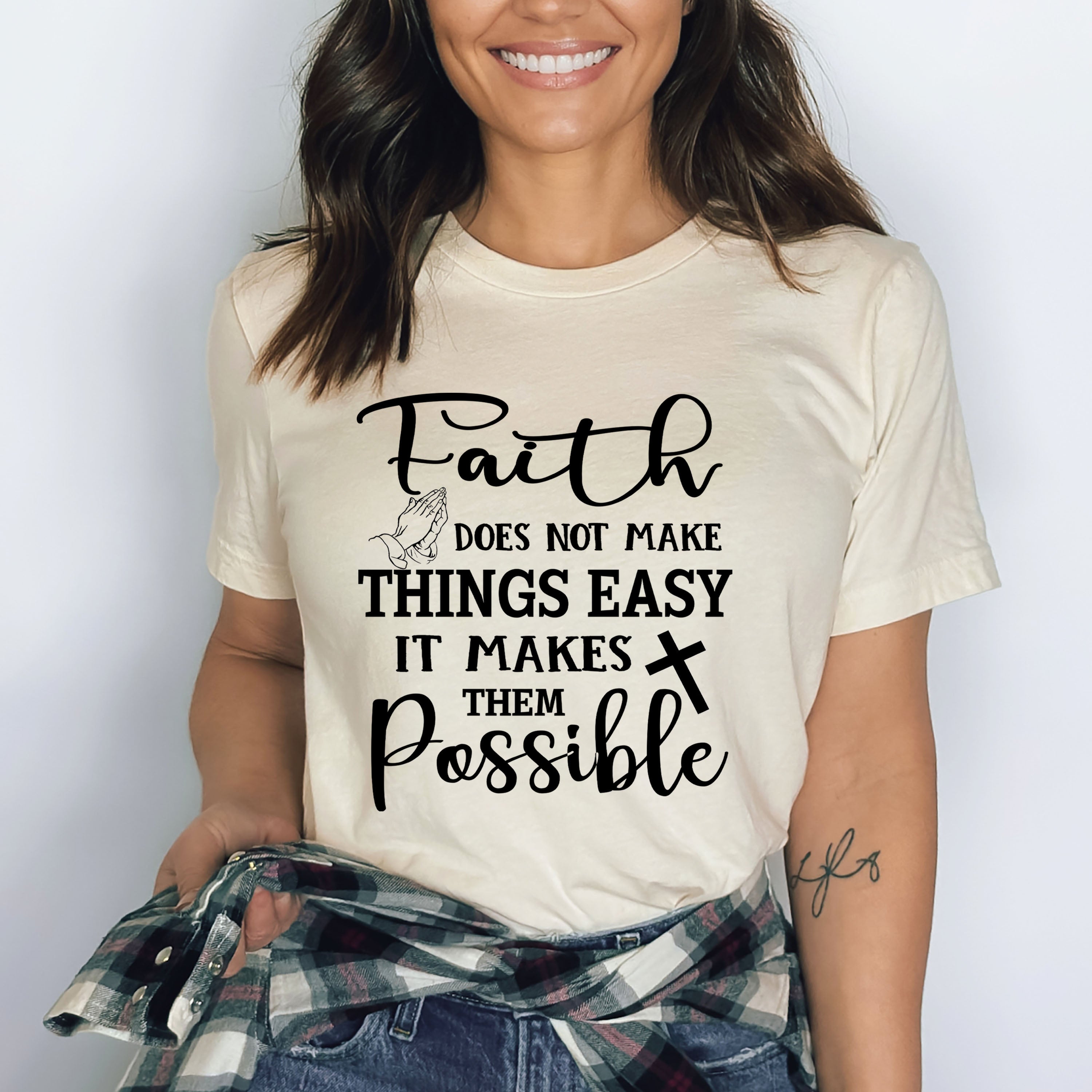 Faith Does Not Make Thing Easier - Bella canvas