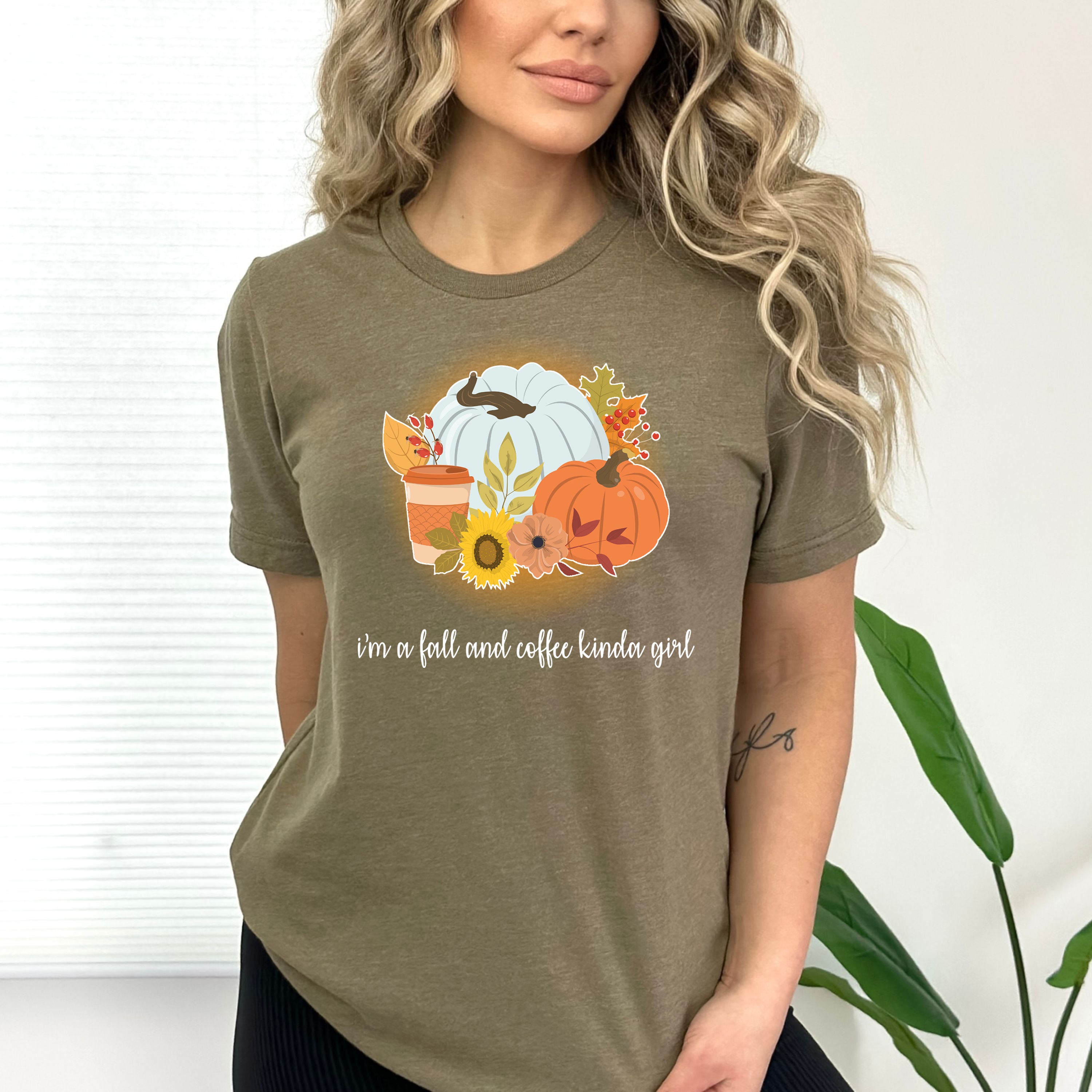 I'm A Fall And Coffee Kinda Girl - Bella Canvas