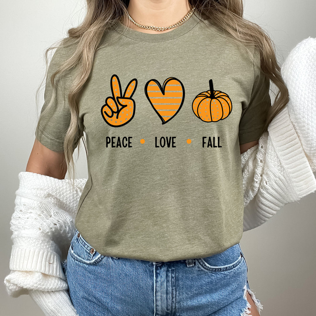 Peace. Love. Fall - Bella Canvas