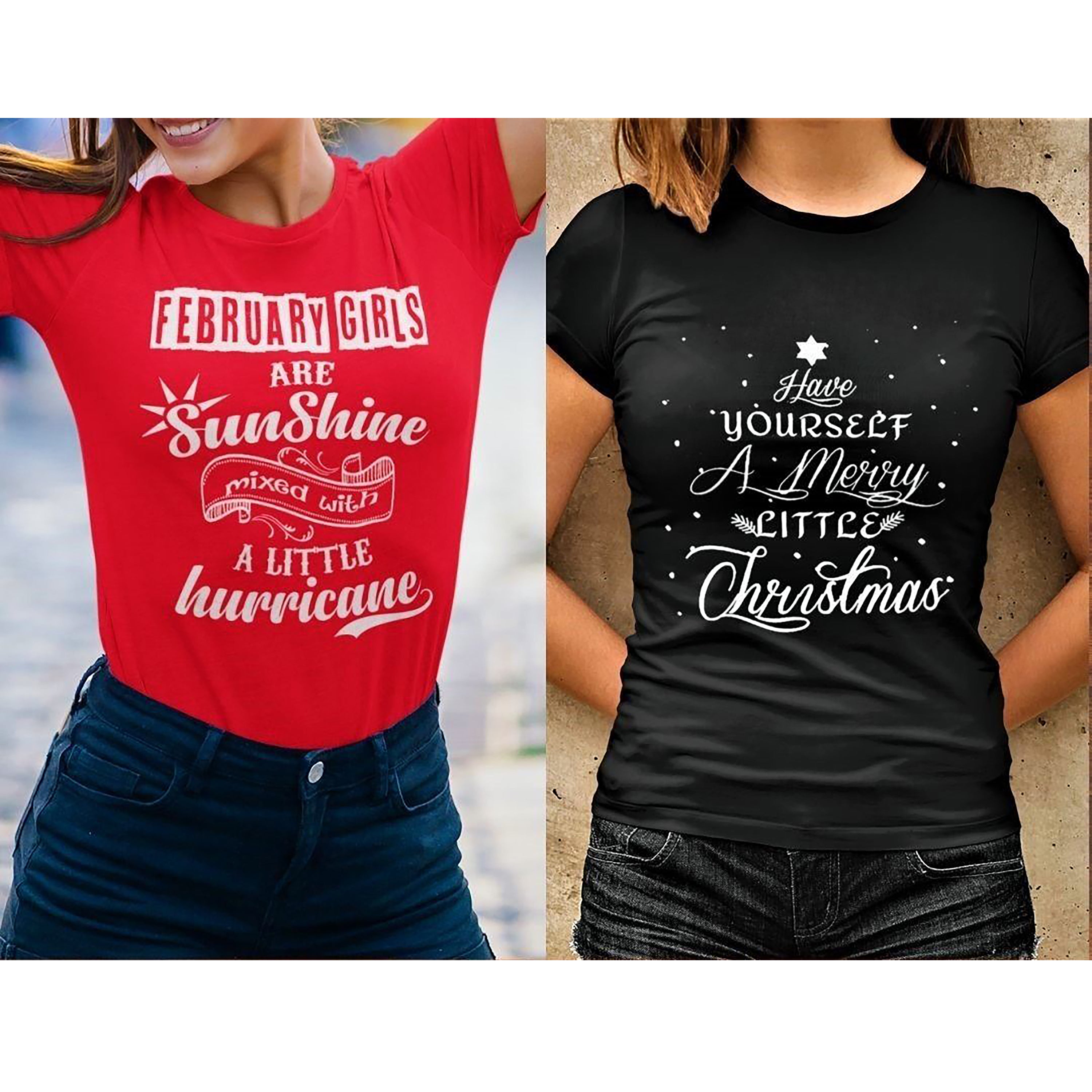 "2 Awesome Designs Combo- February Sunshine + Merry Little Christmas".