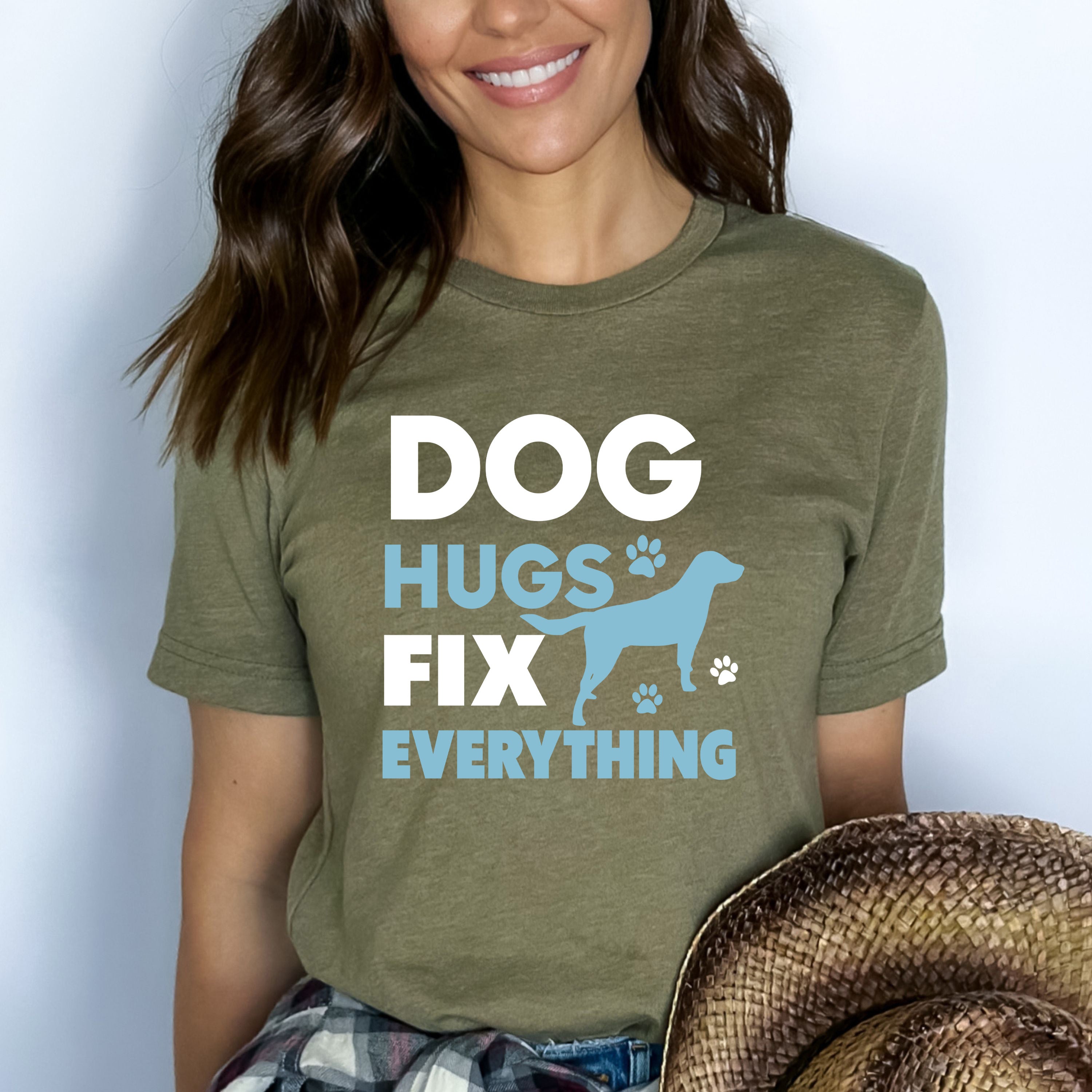 Dog Hugs Fix Everything - Bella Canvas