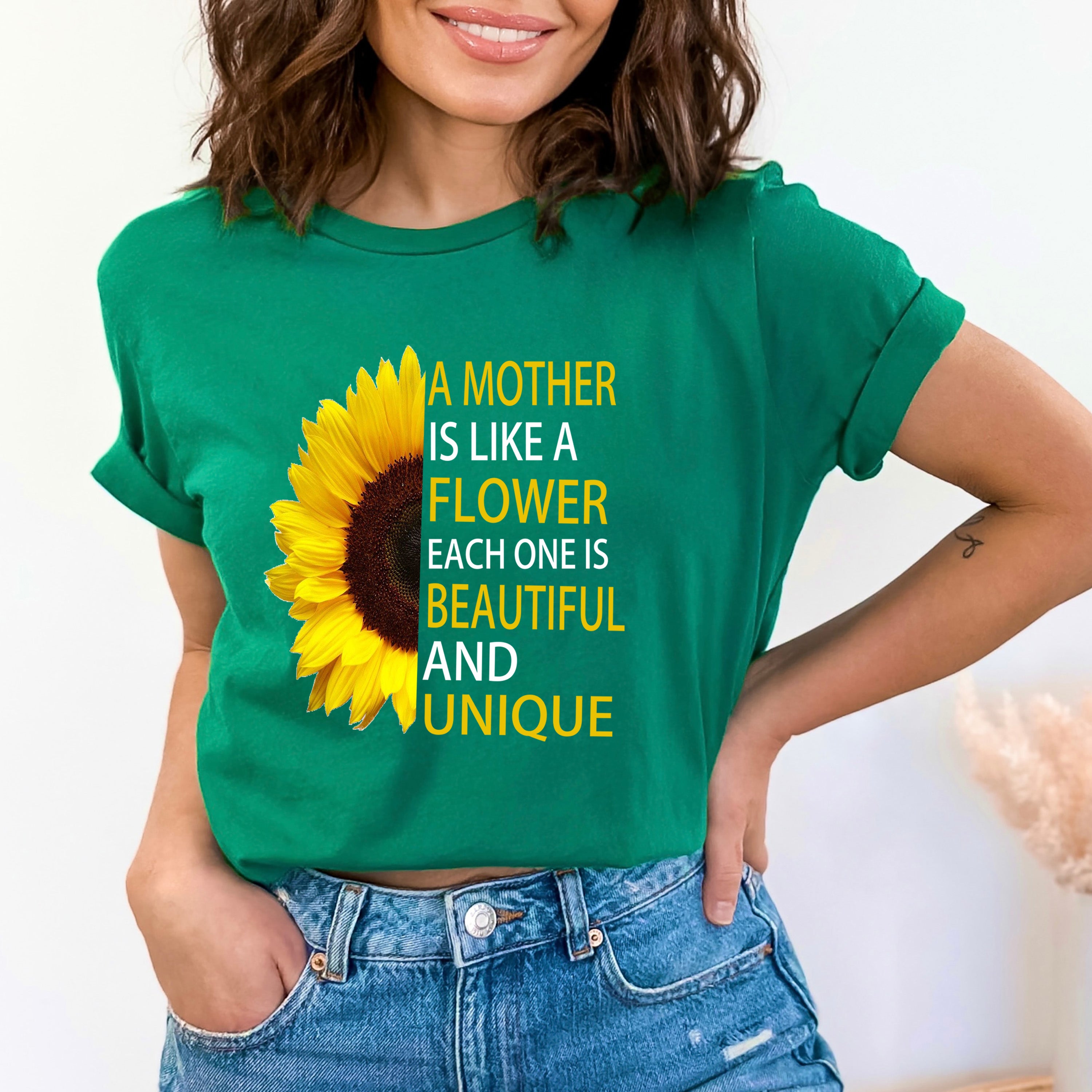 A Mother Is Like A Flower - Bella canvas