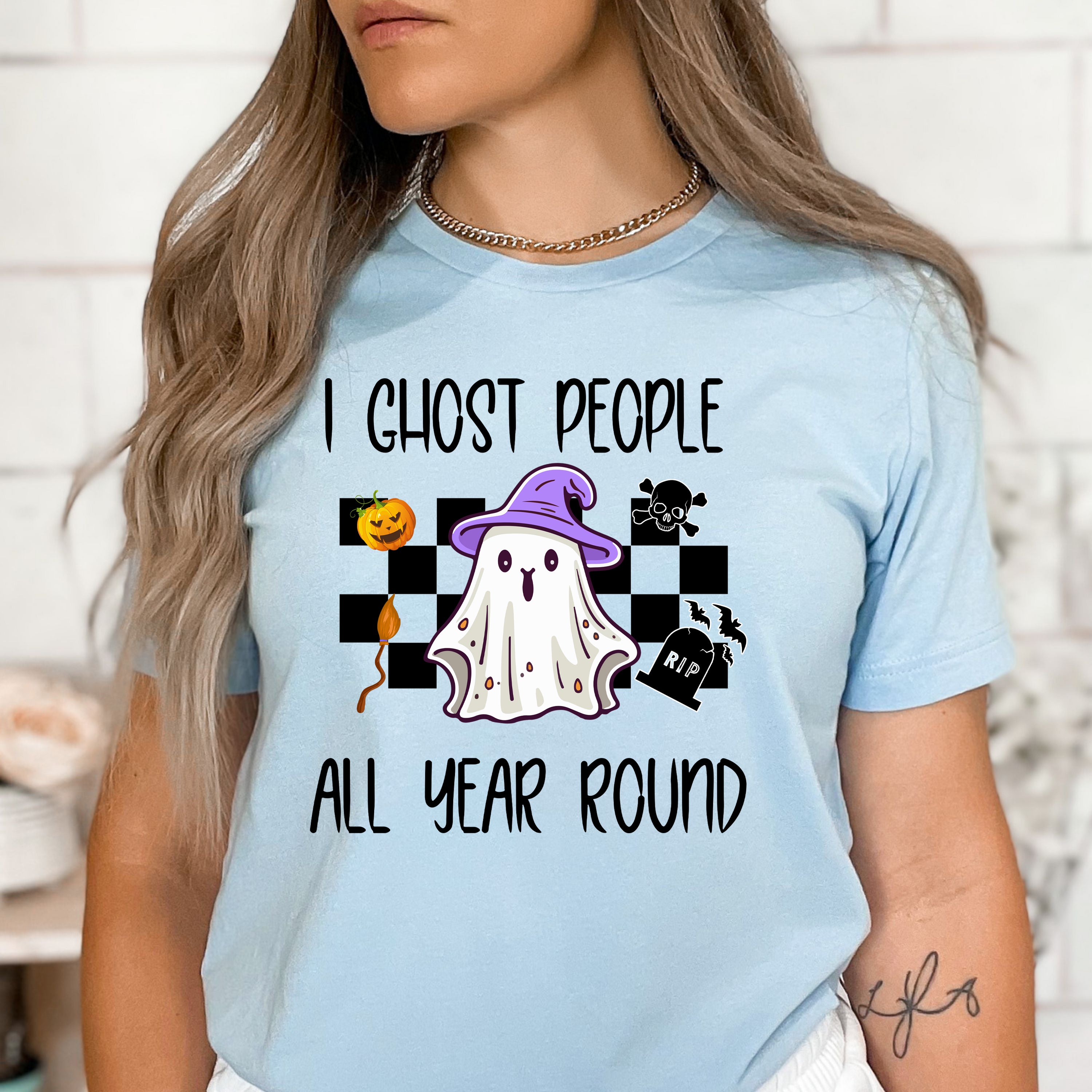 I Ghost People All Year Round - Bella Canvas