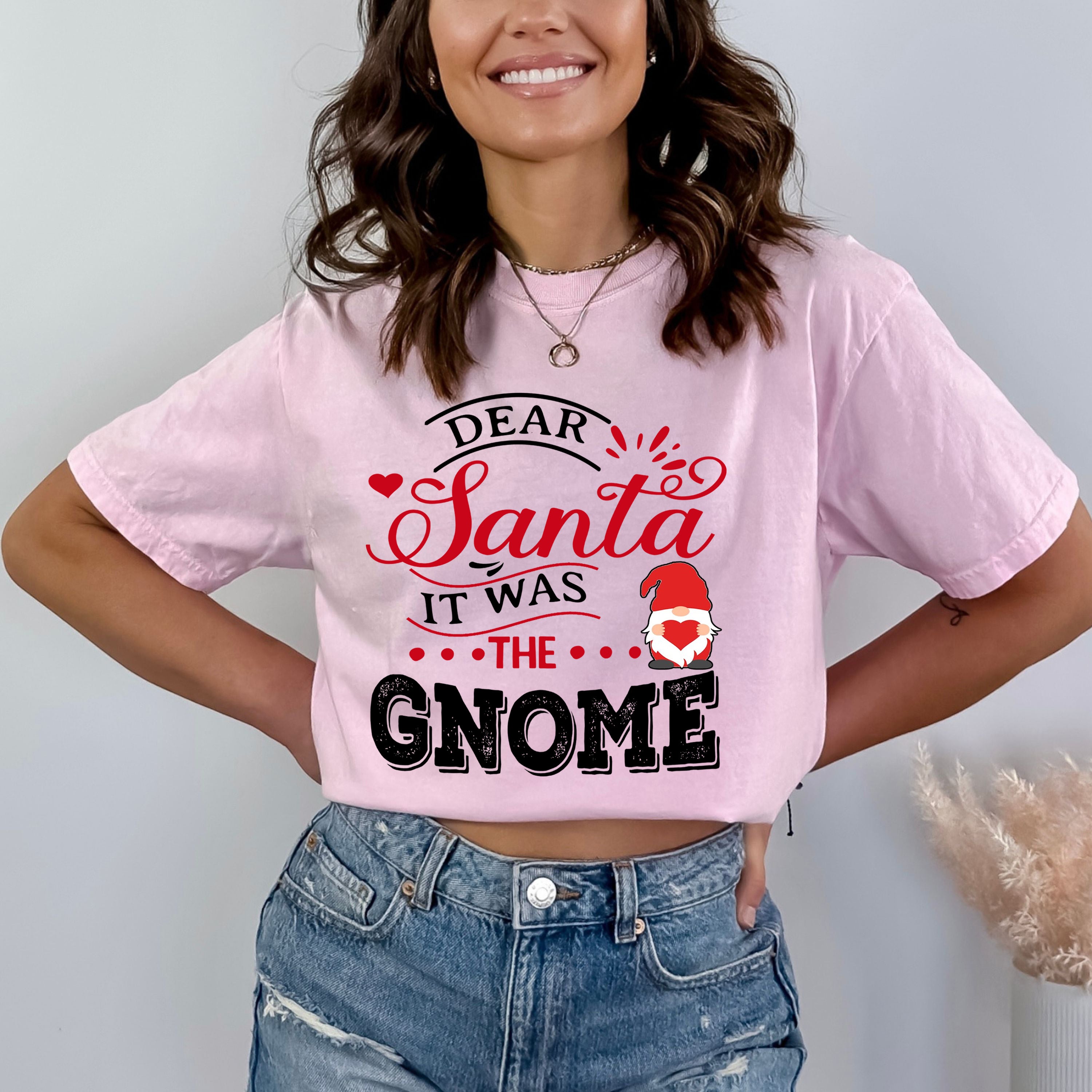 Dear Santa It Was The Gnome - Bella canvas