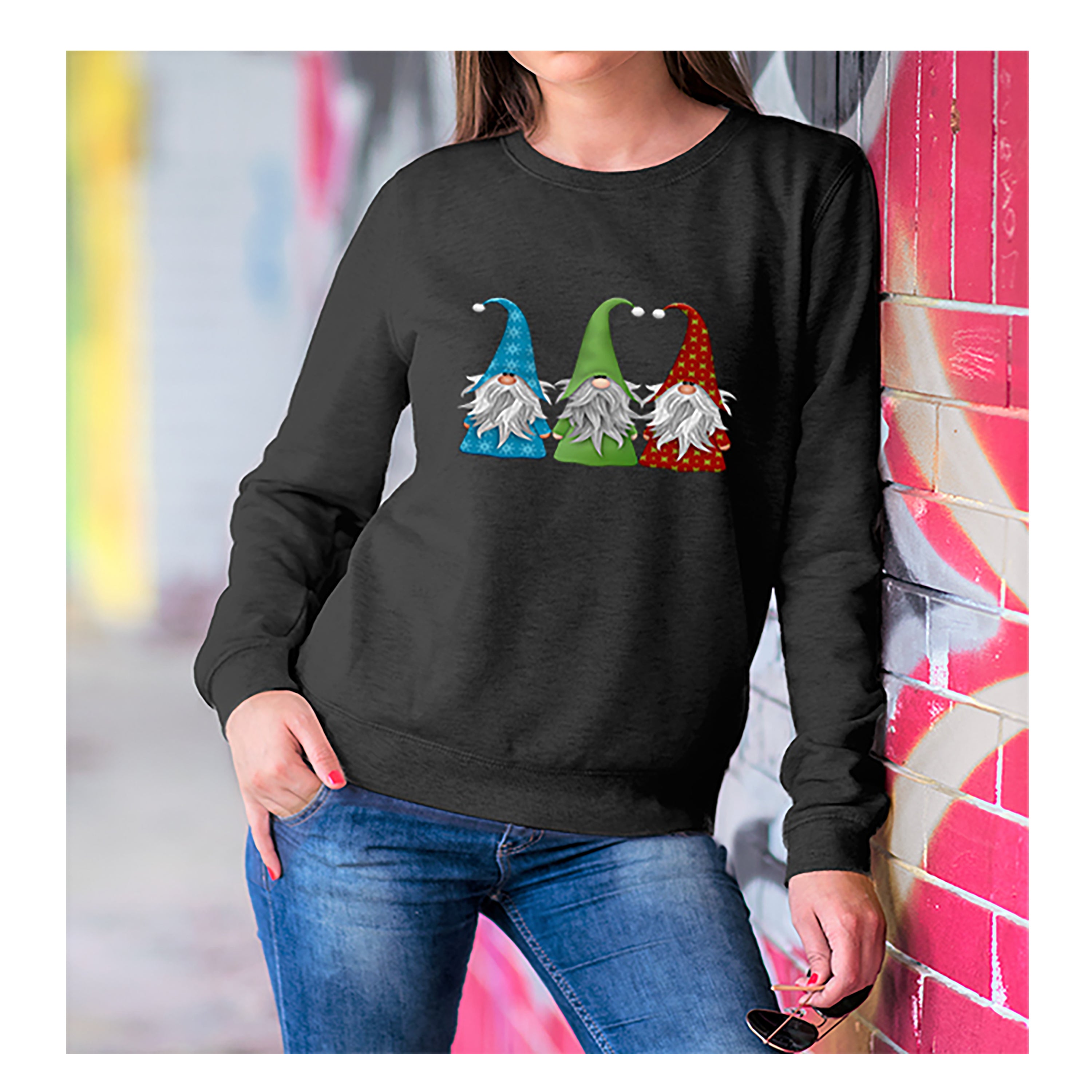 "Christmas Gnomies"-Hoodie and Sweatshirt