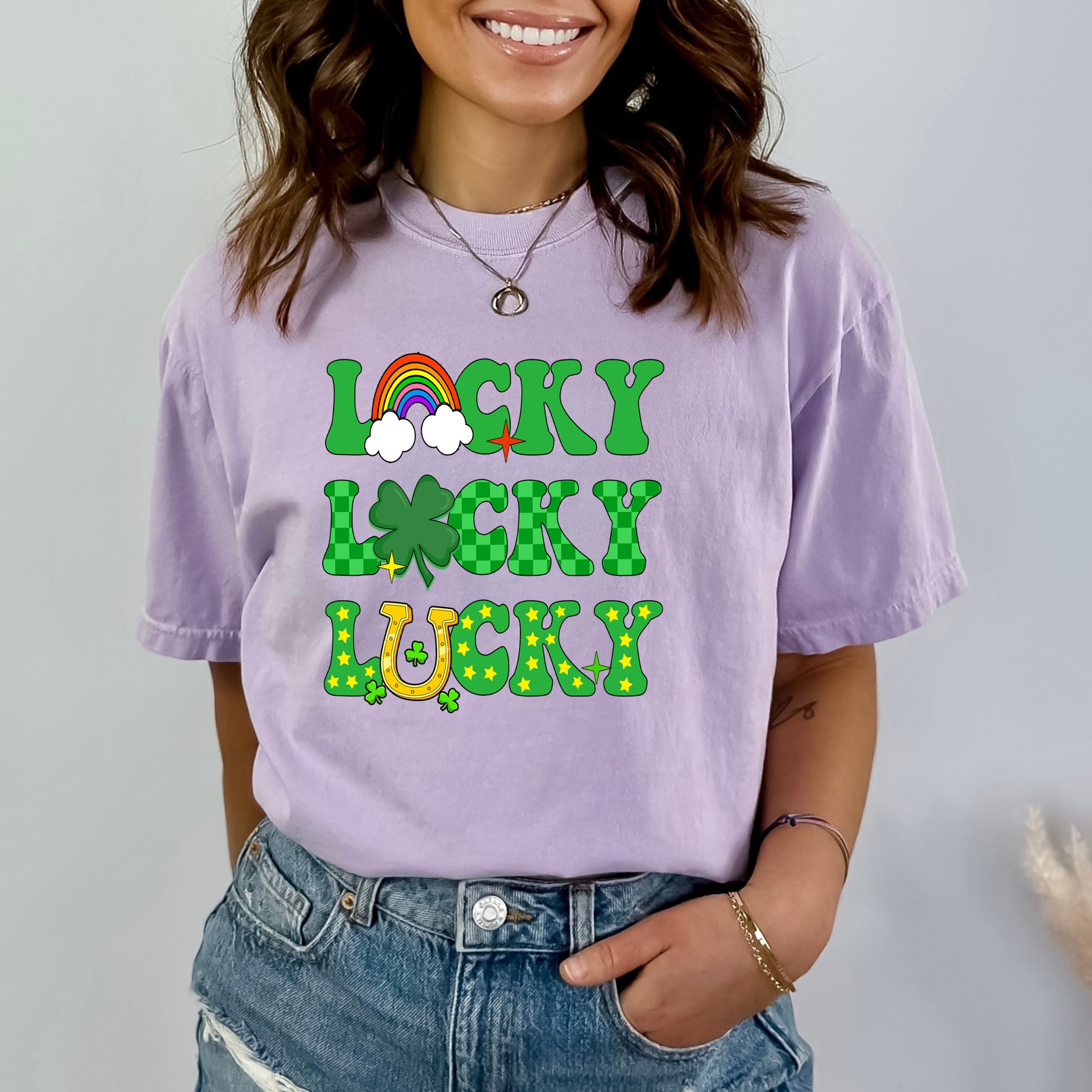 Lucky St Patrick Shirt - Bella canvas