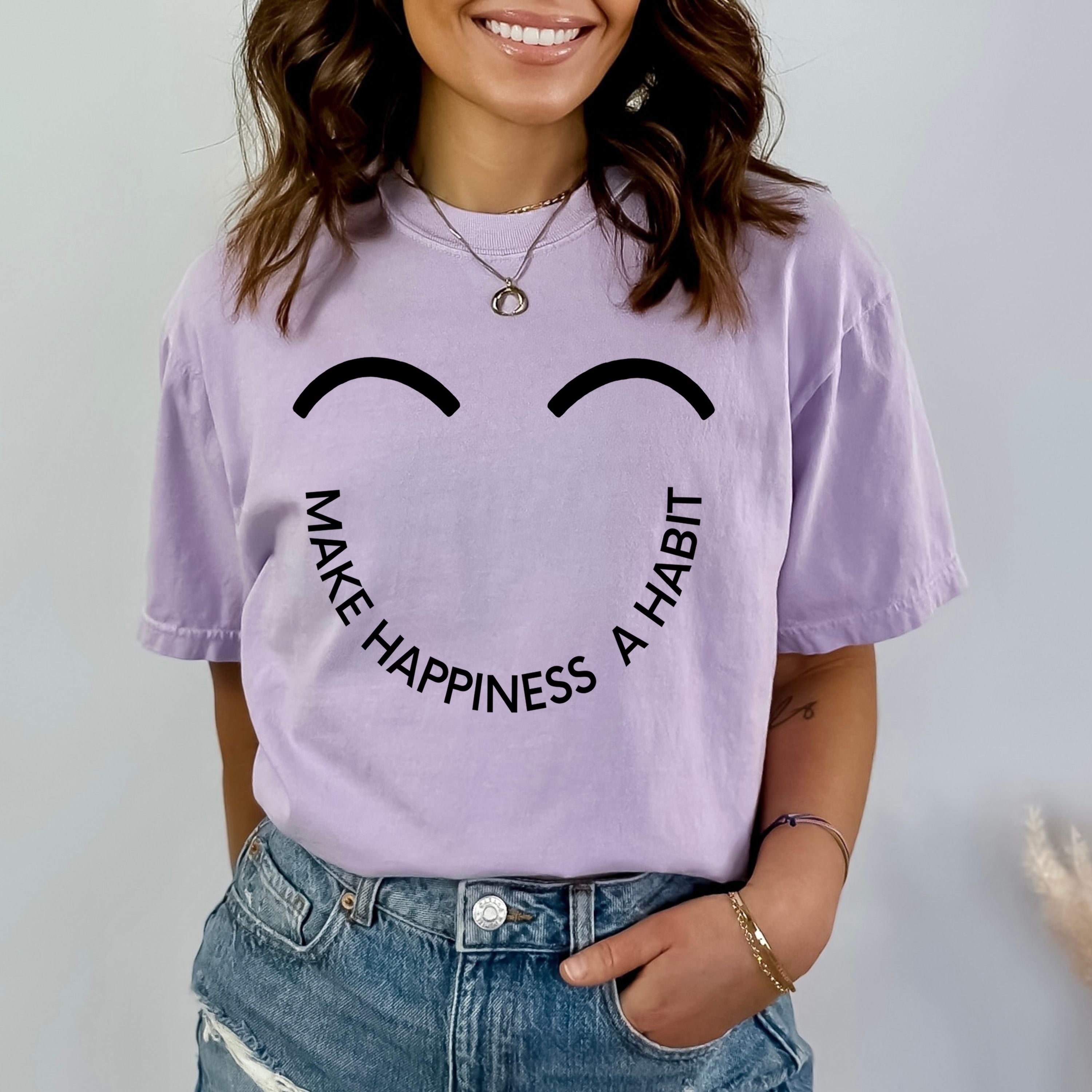 Make Happiness A Habit - Bella Canvas