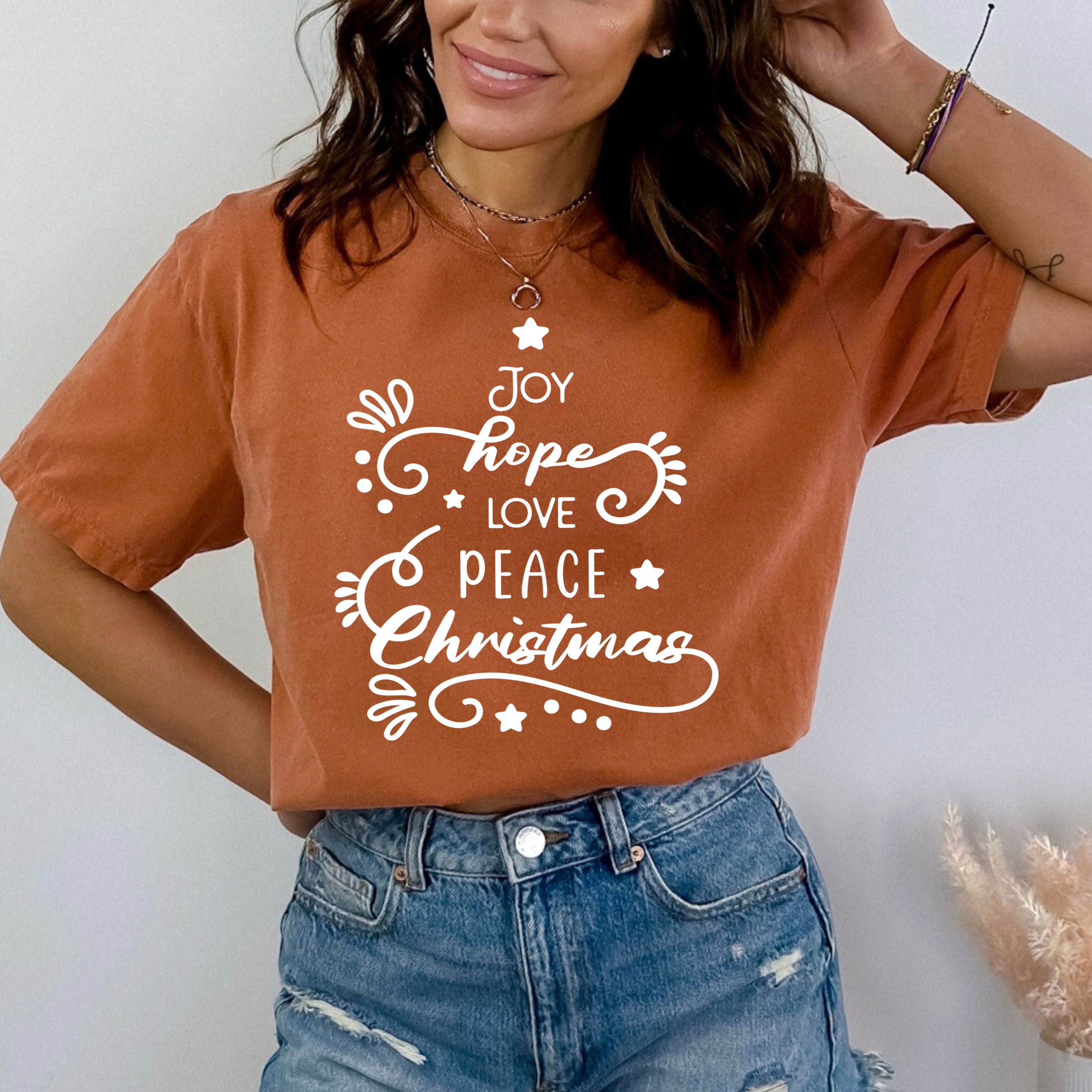Love Peace Christmas- Bella Canvas