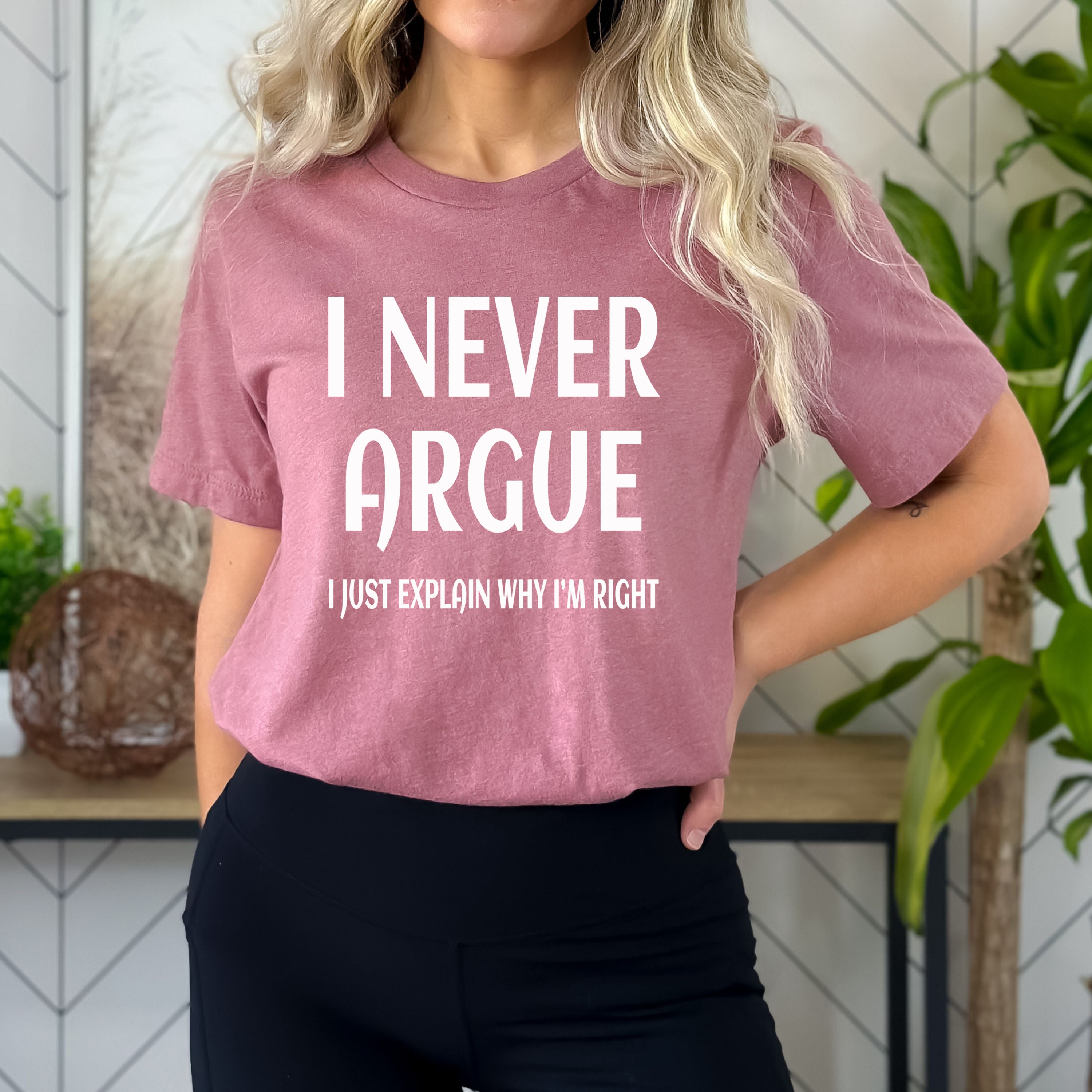 I Never Argue - Bella Canvas