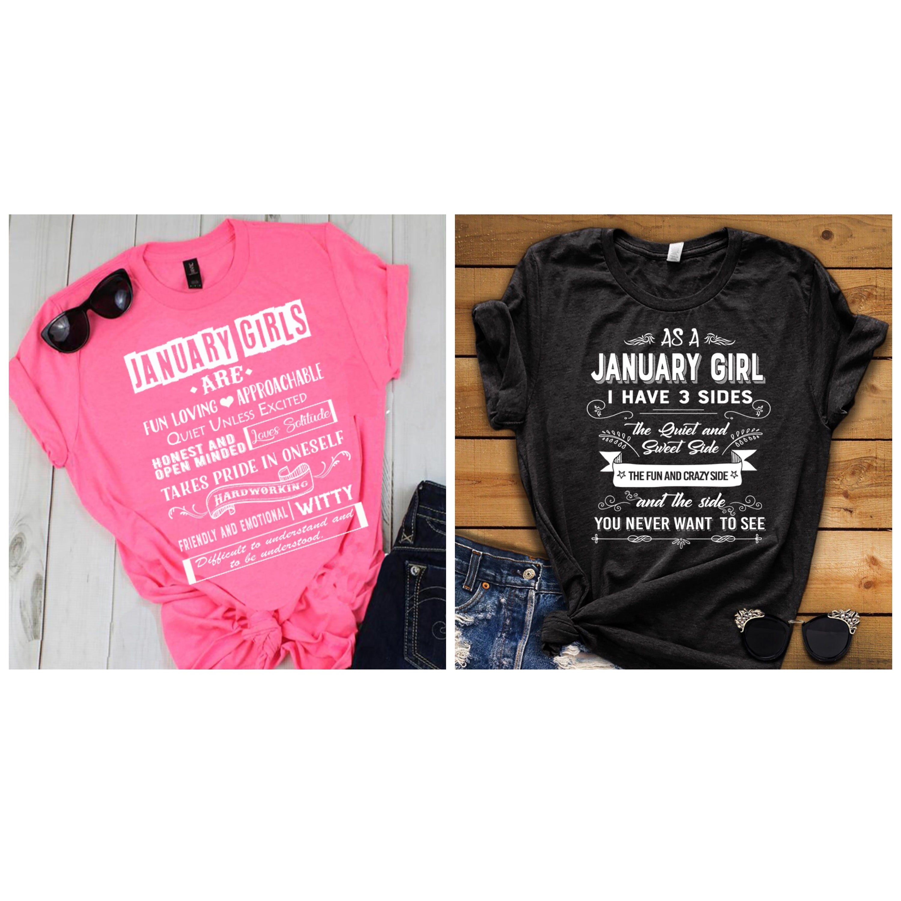 "January -Fun Loving And 3 Sides-Pack of 2"