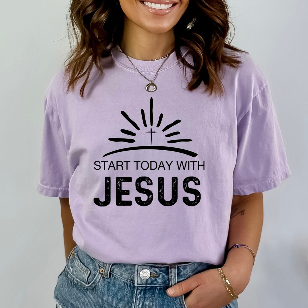 Start Today with Jesus - Bella Canvas