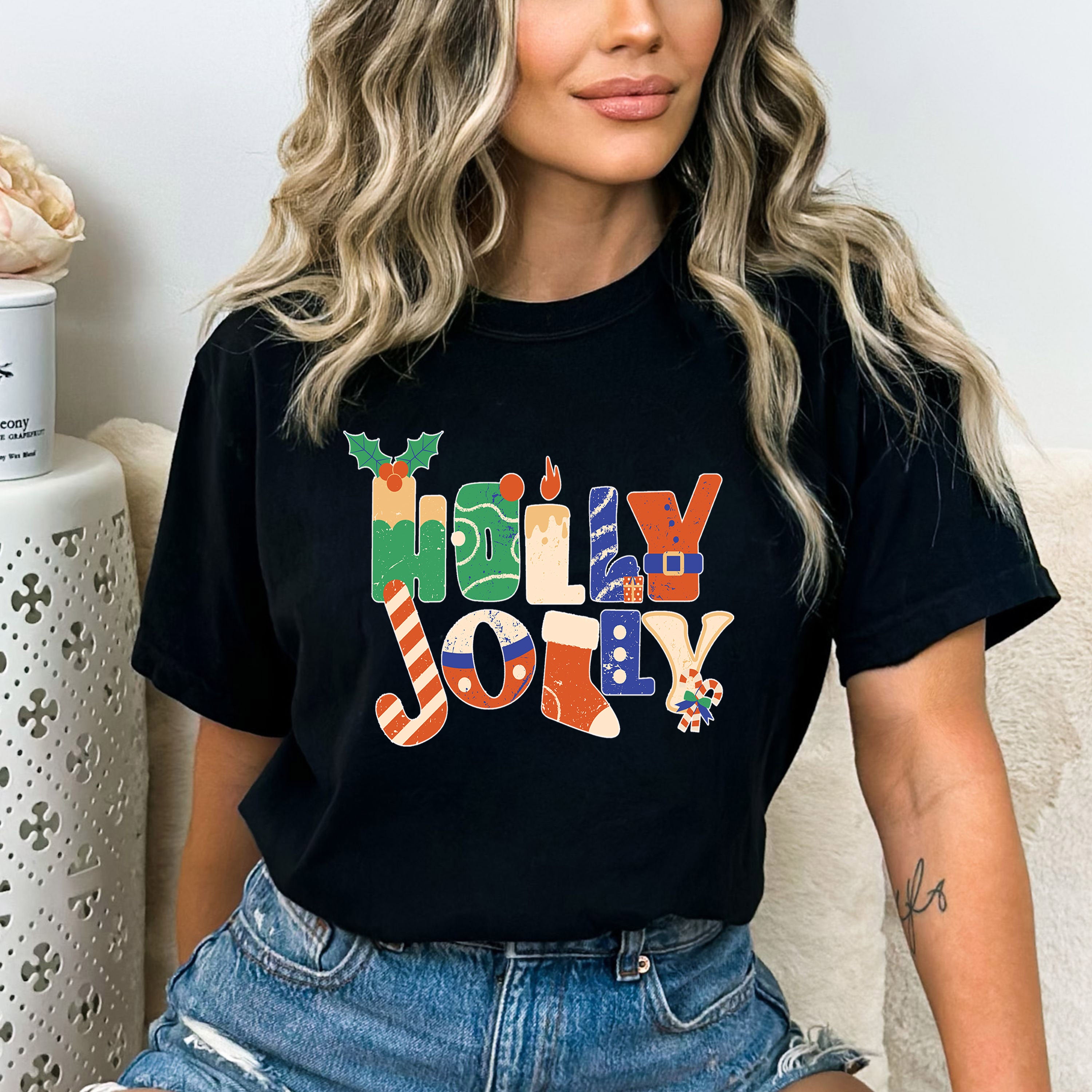 Holly Jolly - Bella Canvas