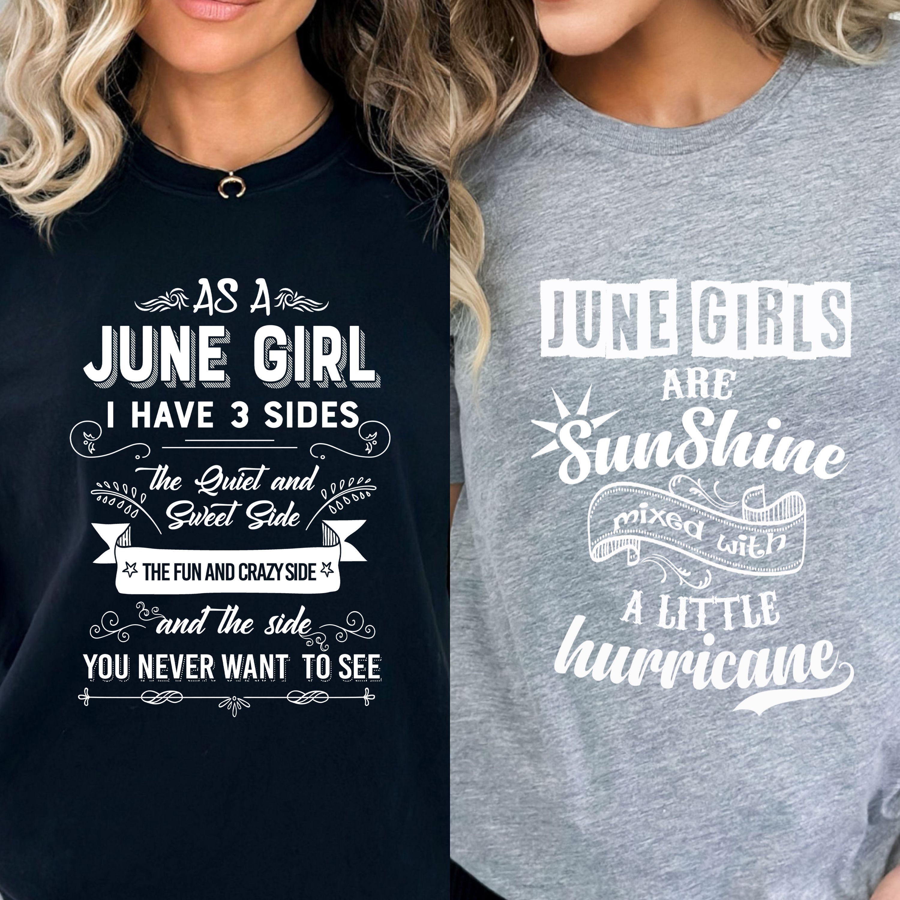 Premium "June -Sunshine & 3 Sides -Pack of 2"