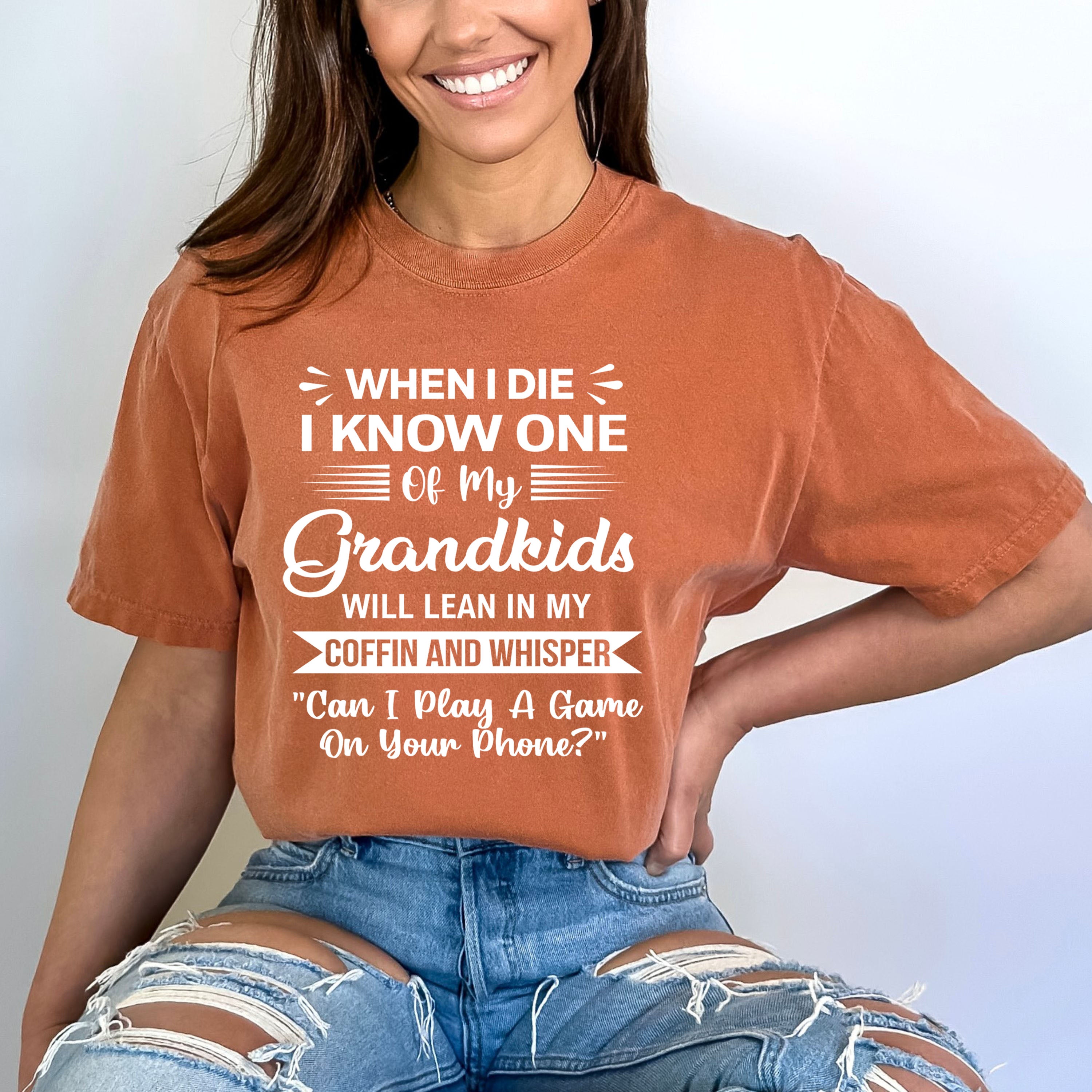 Grandkids Will Lean My Coffin - Bella canvas