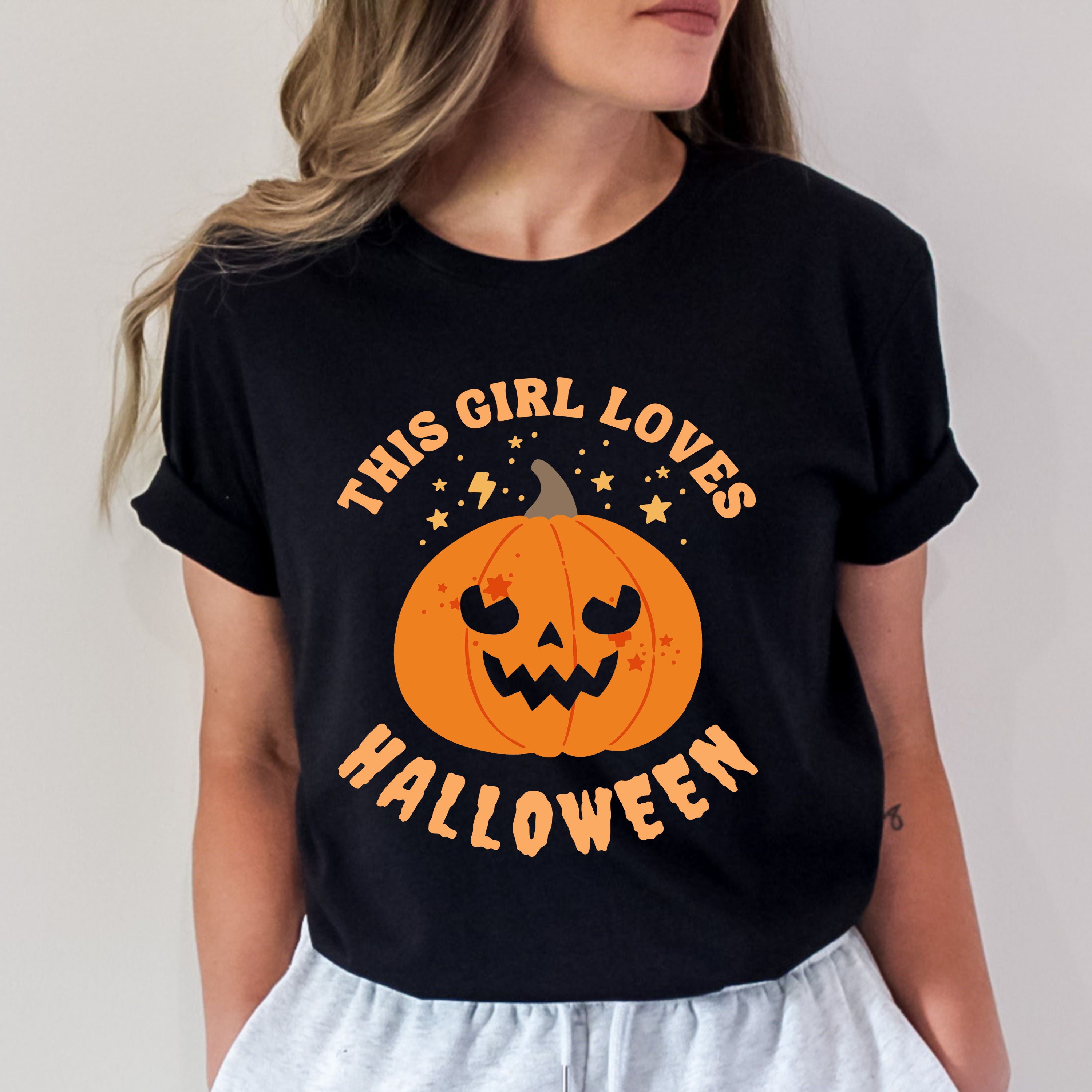 This Girl Loves Halloween - Bella Canvas