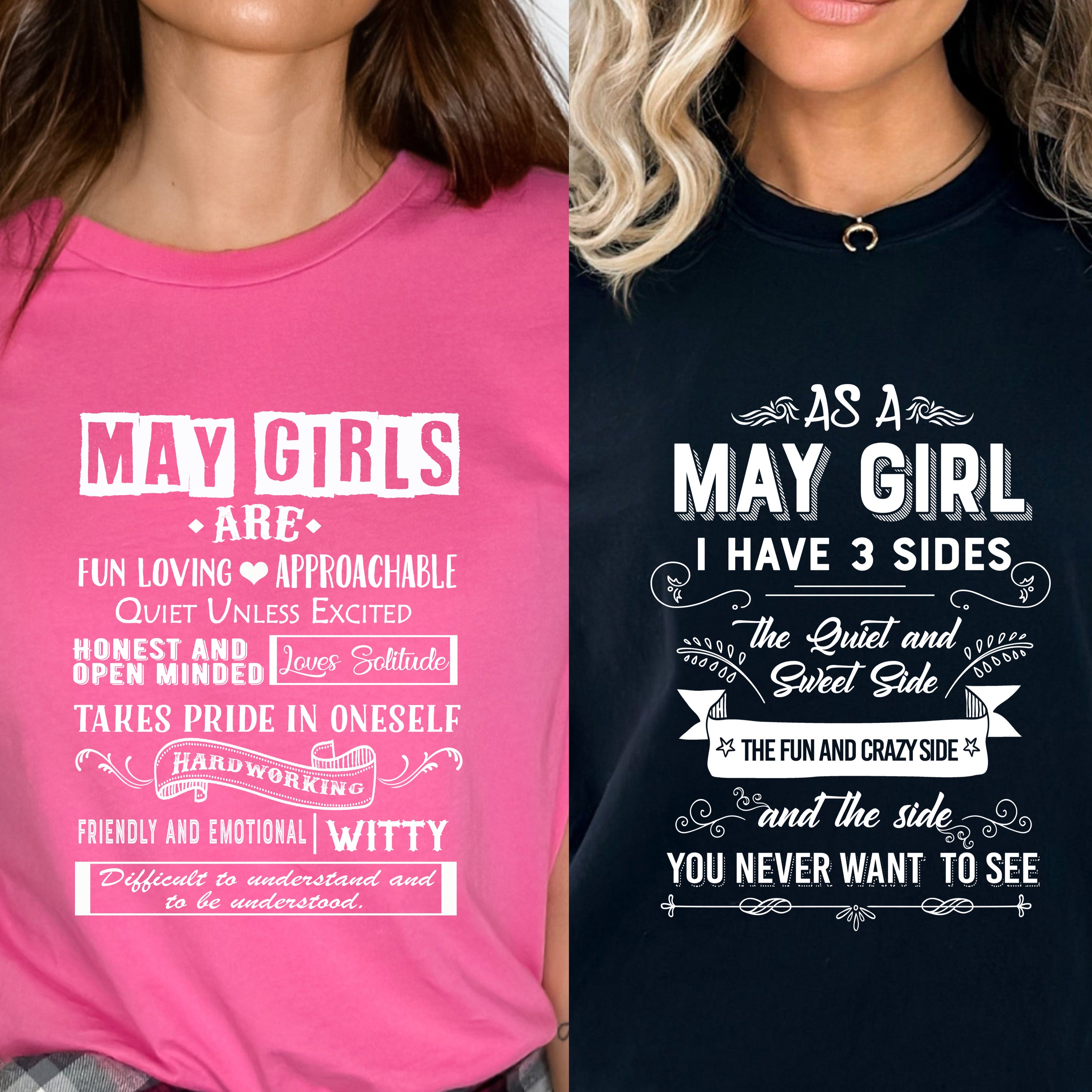 "May -Fun Loving And 3 Sides-Pack of 2"