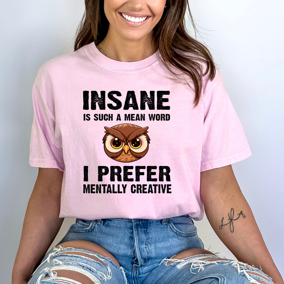 Insane Is A Mean Word Bella canvas NewYork Shirt Company