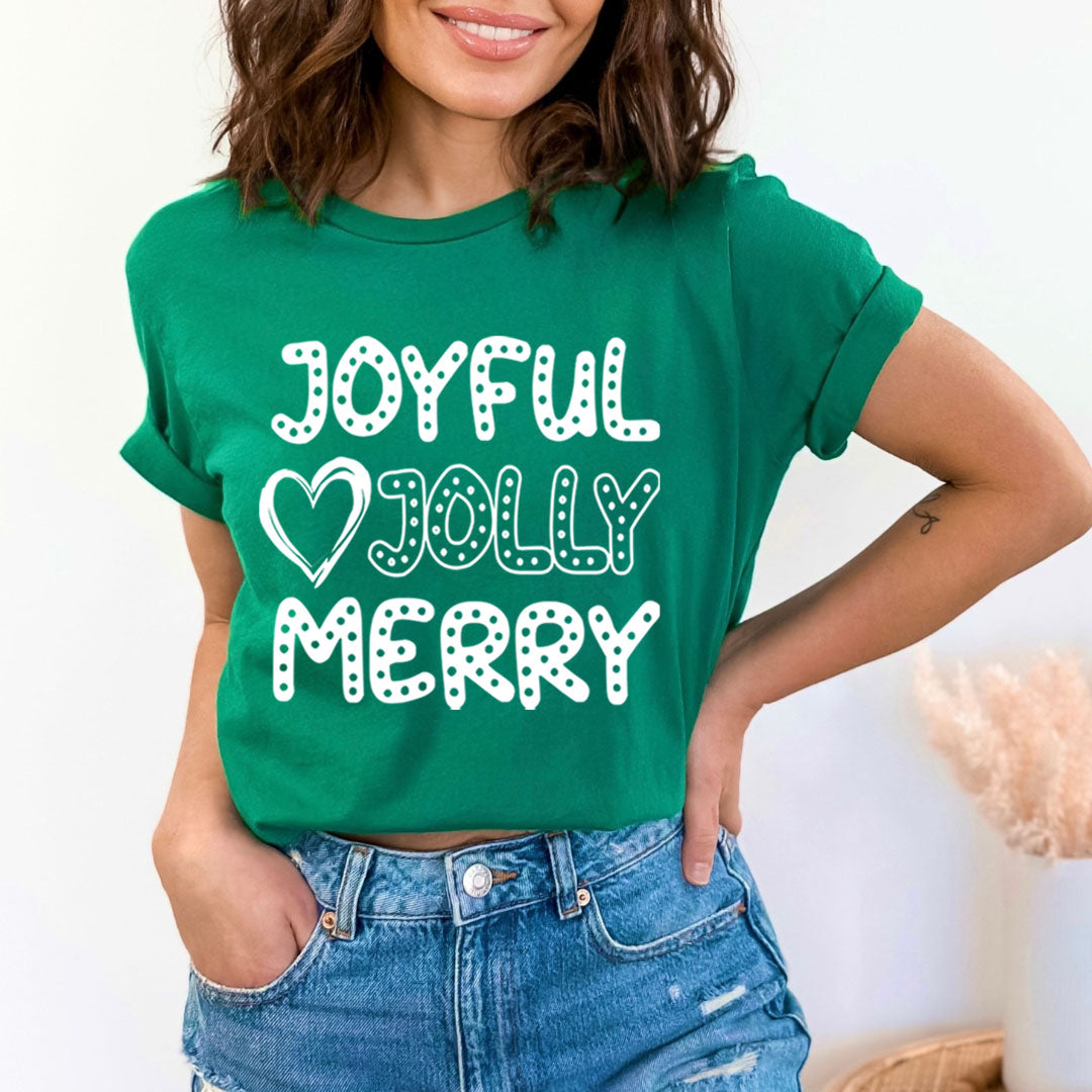 Joyful Jolly Merry - Bella canvas