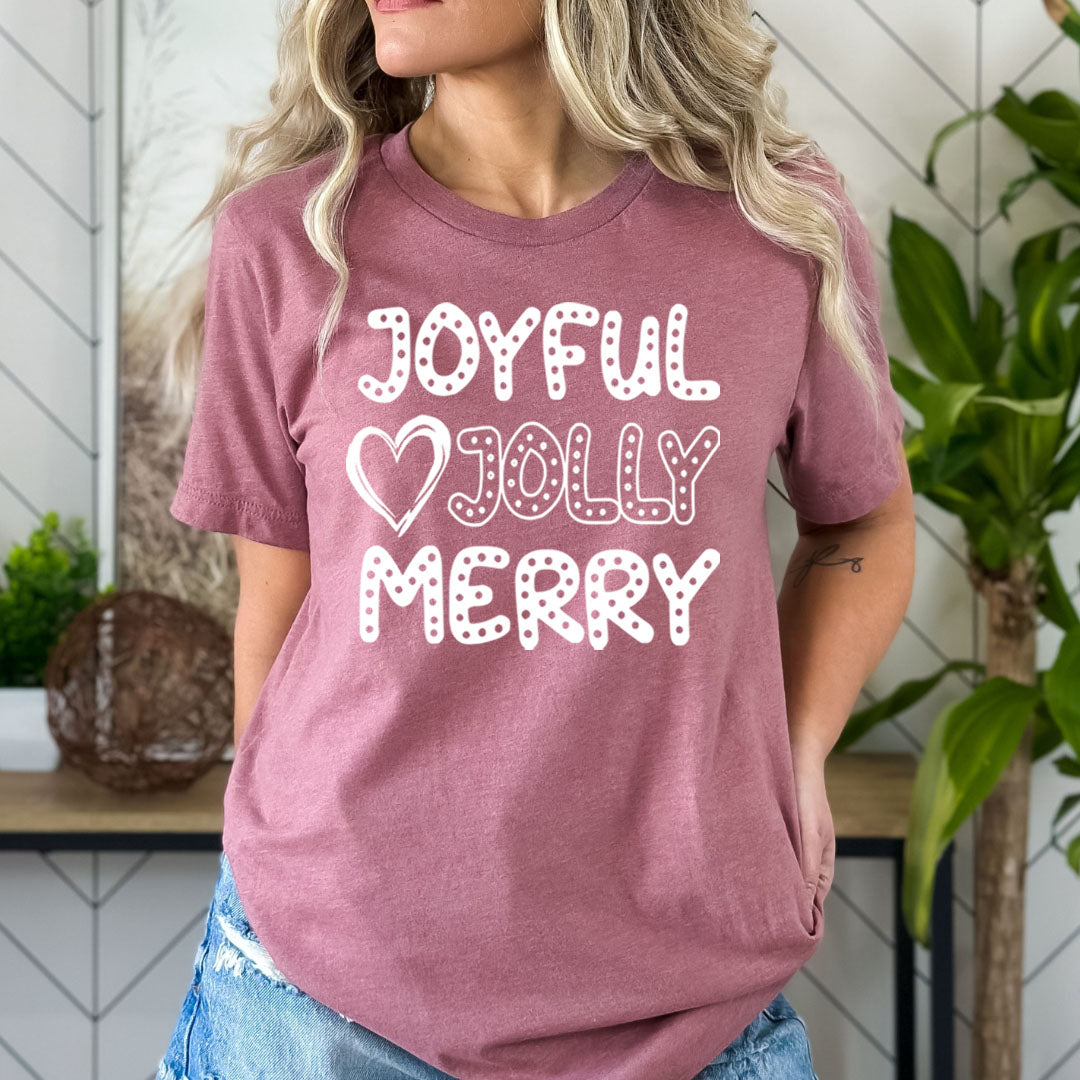 Joyful Jolly Merry - Bella canvas