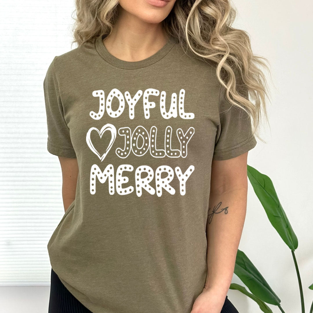 Joyful Jolly Merry - Bella canvas