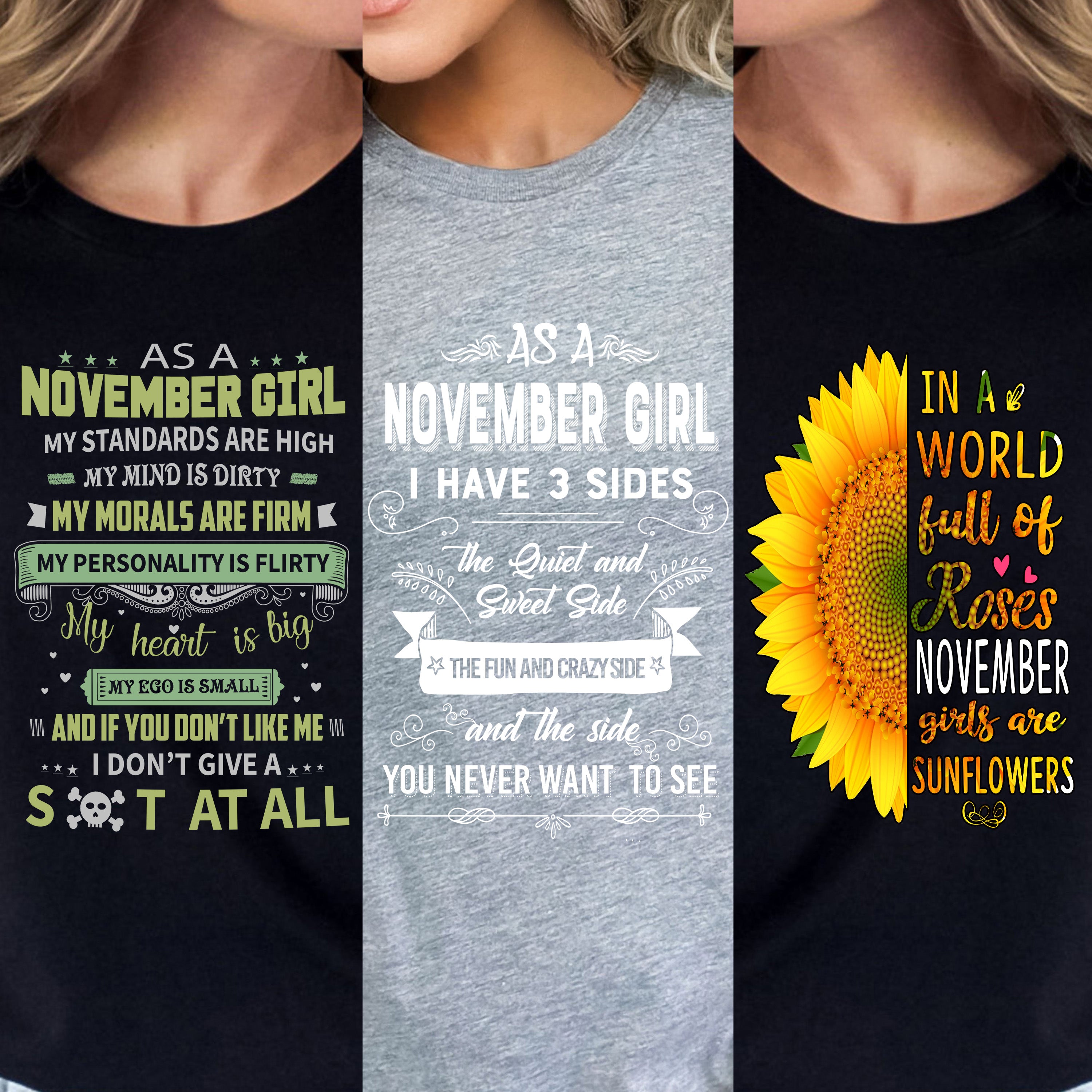 "November Pack Of 3 Shirts"