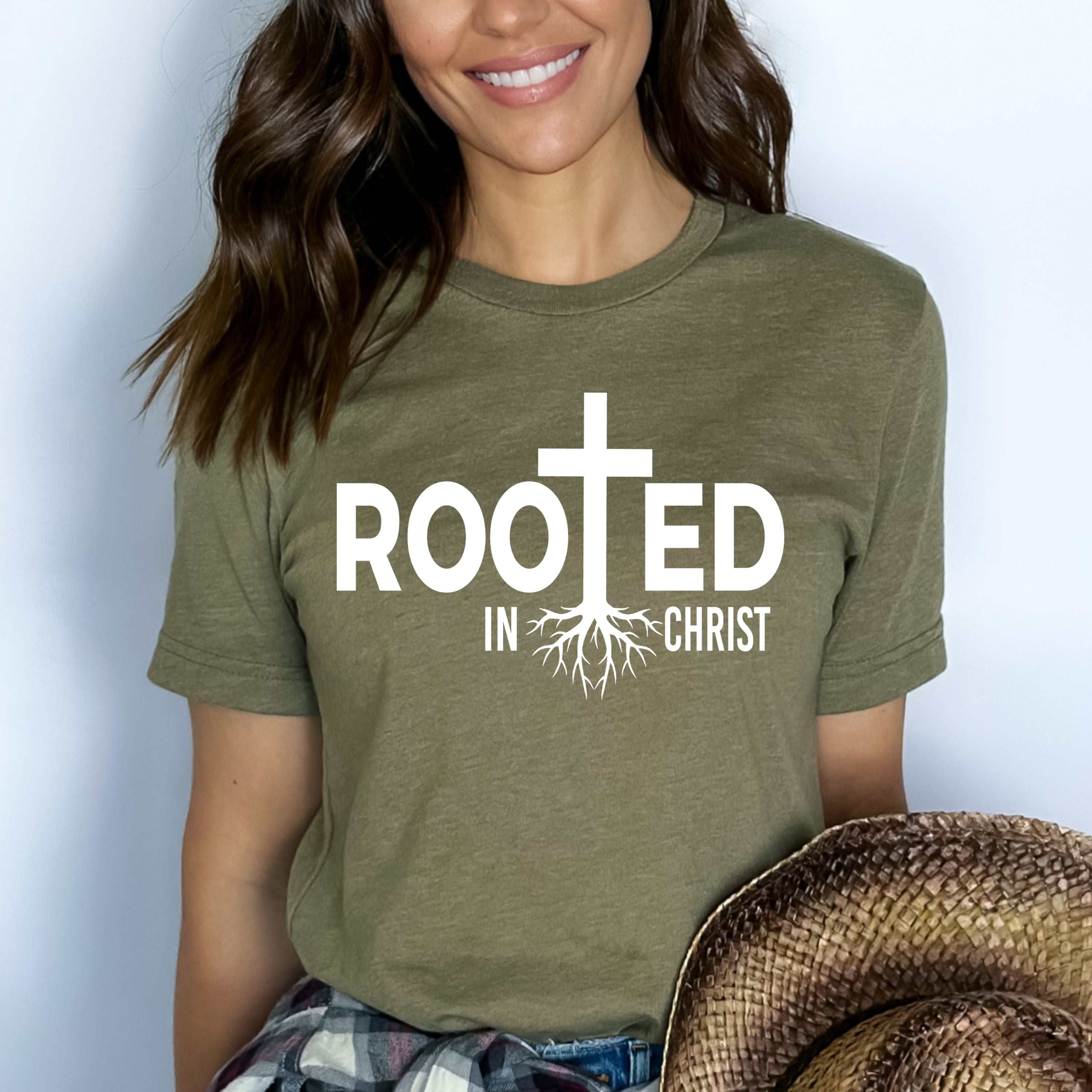 Rooted In Christ - Bella Canvas T-Shirt
