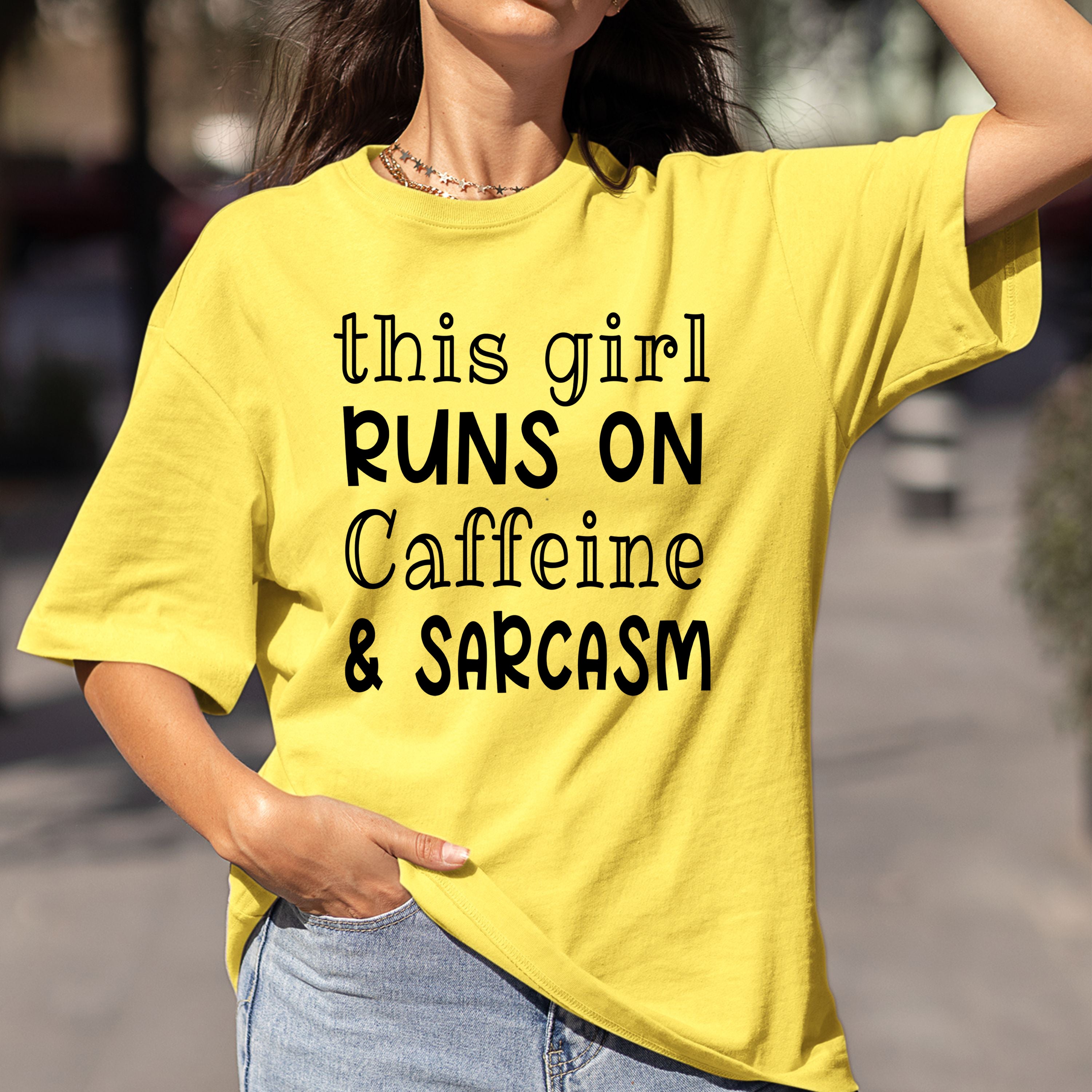 Caffeine & Sarcasm  - Bella Canvas