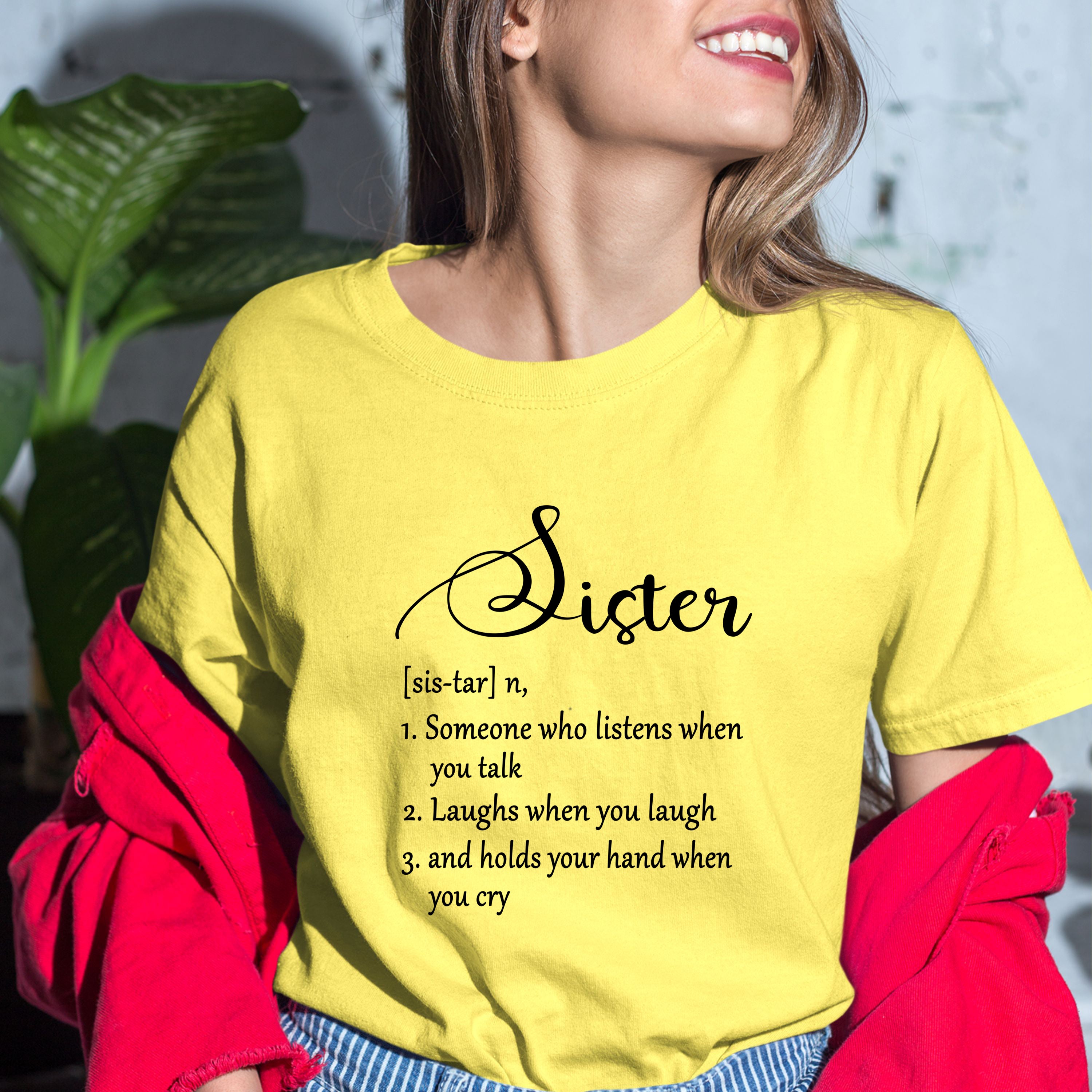 "SISTER (SIS-TAR)" BELLA CANVAS T-SHIRT