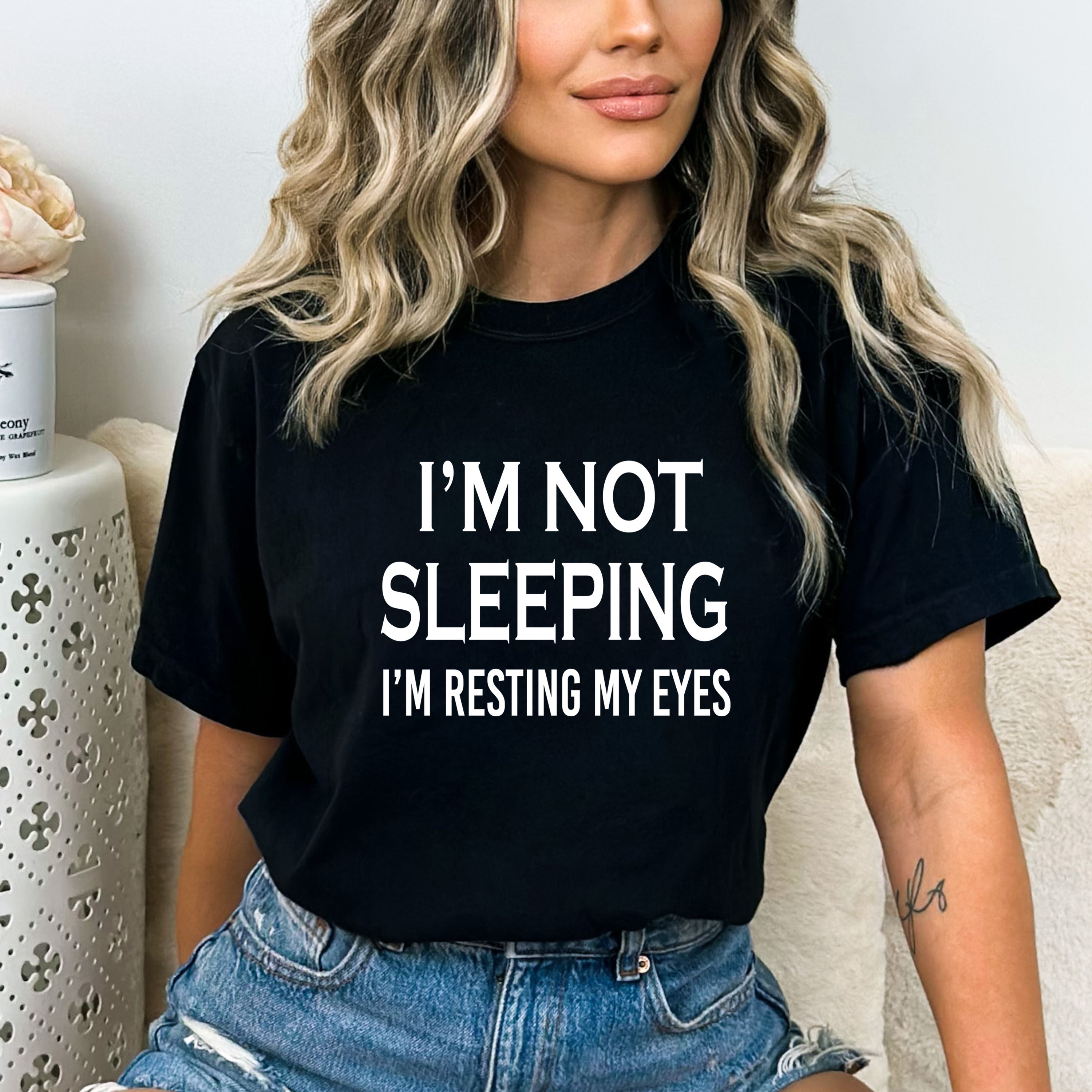 I'm Not Sleeping - Bella canvas