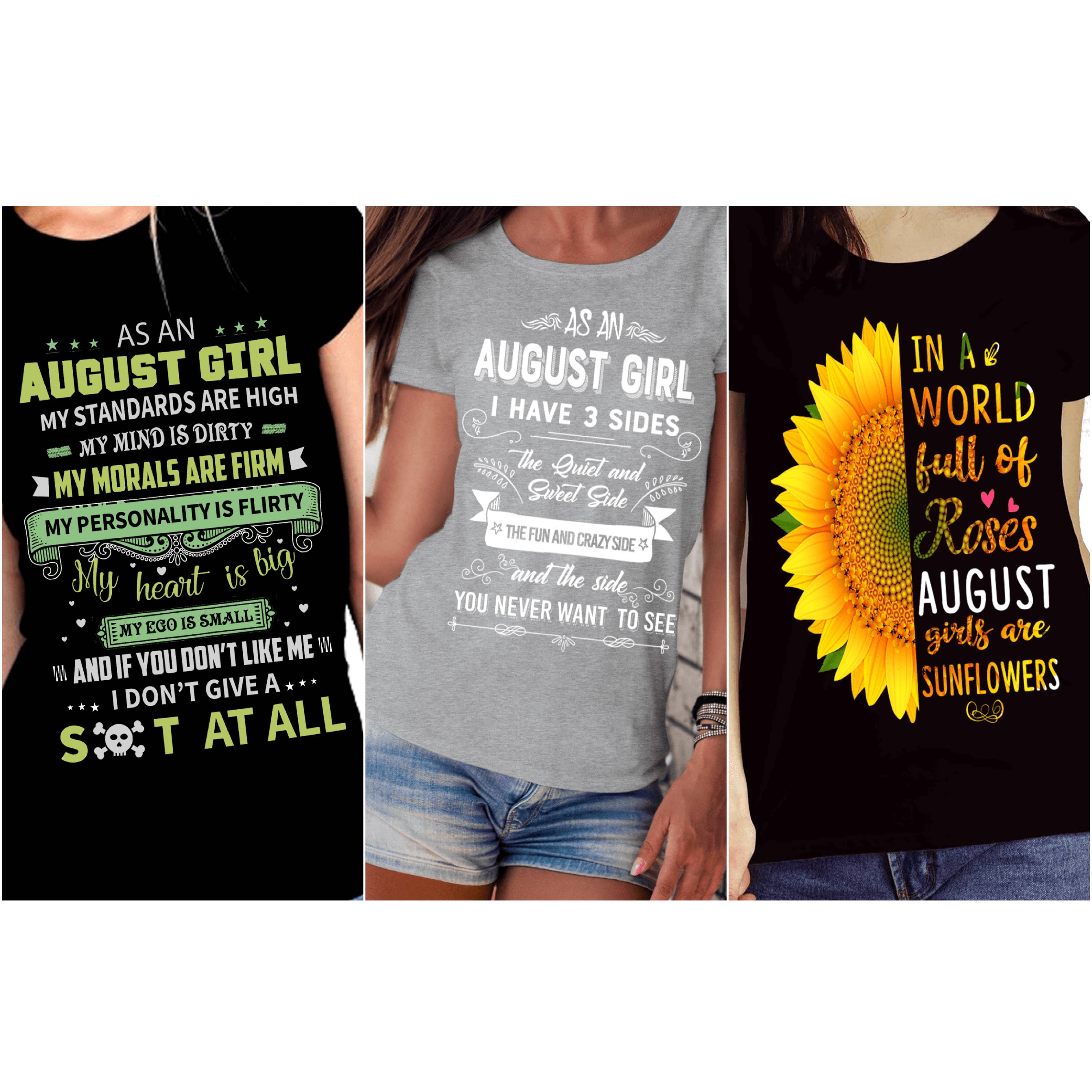 "August Pack Of 3 Shirts"