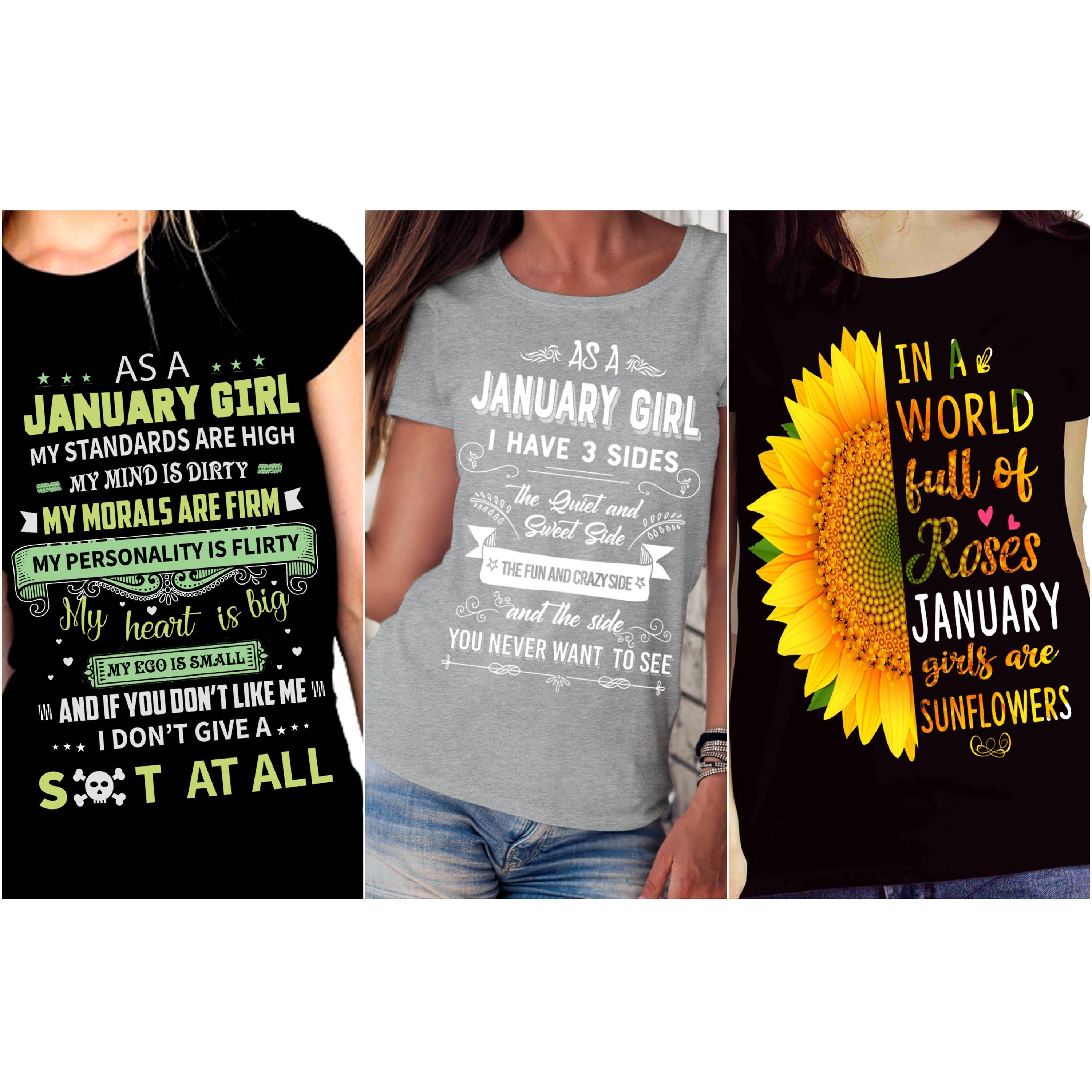 "January Pack Of 3 Shirts"