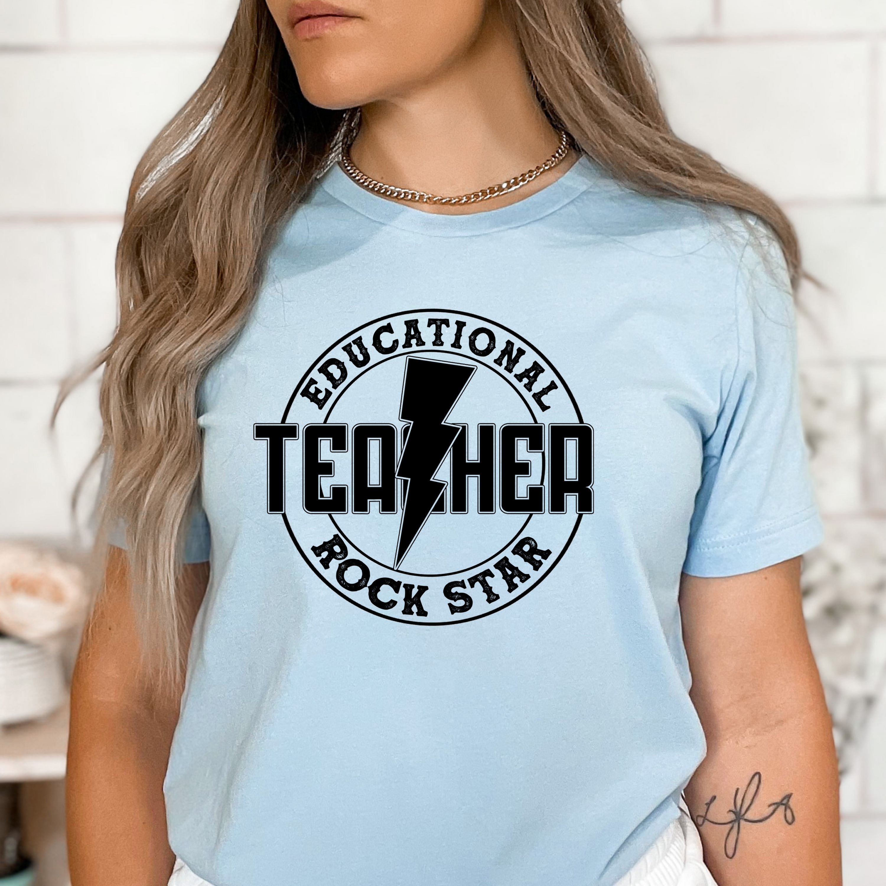 Educational Teacher Rock Star - Bella Canvas