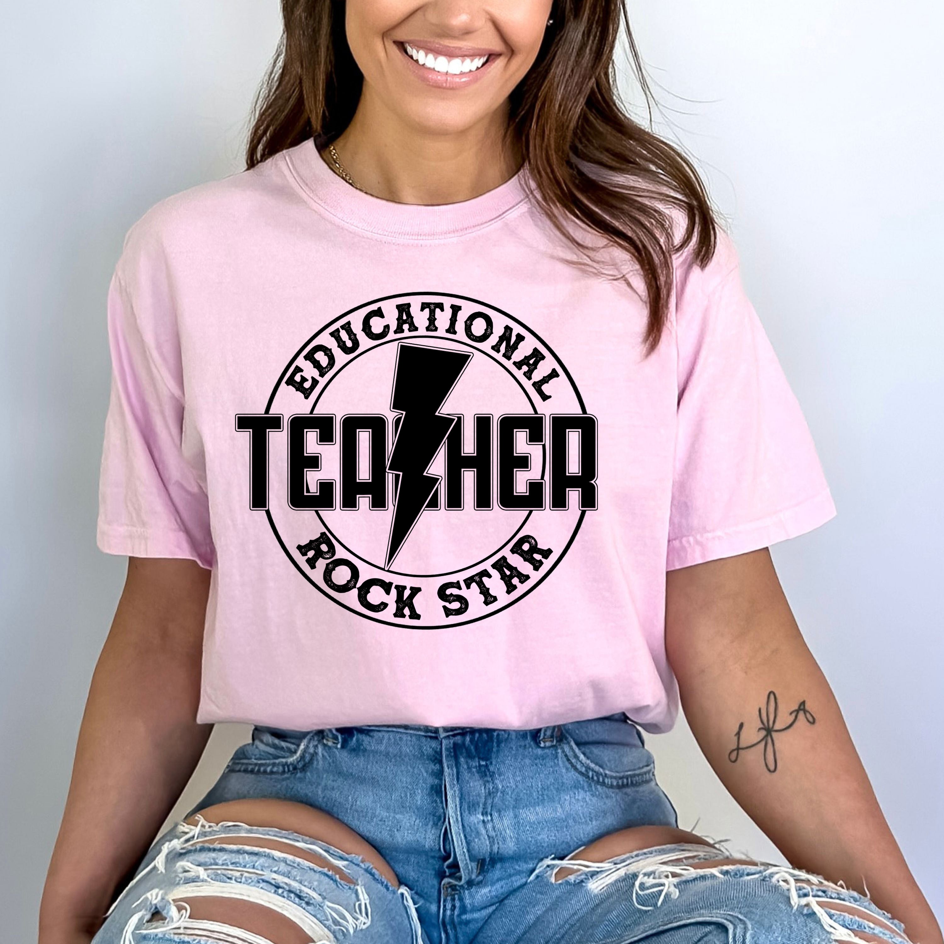 Educational Teacher Rock Star - Bella Canvas