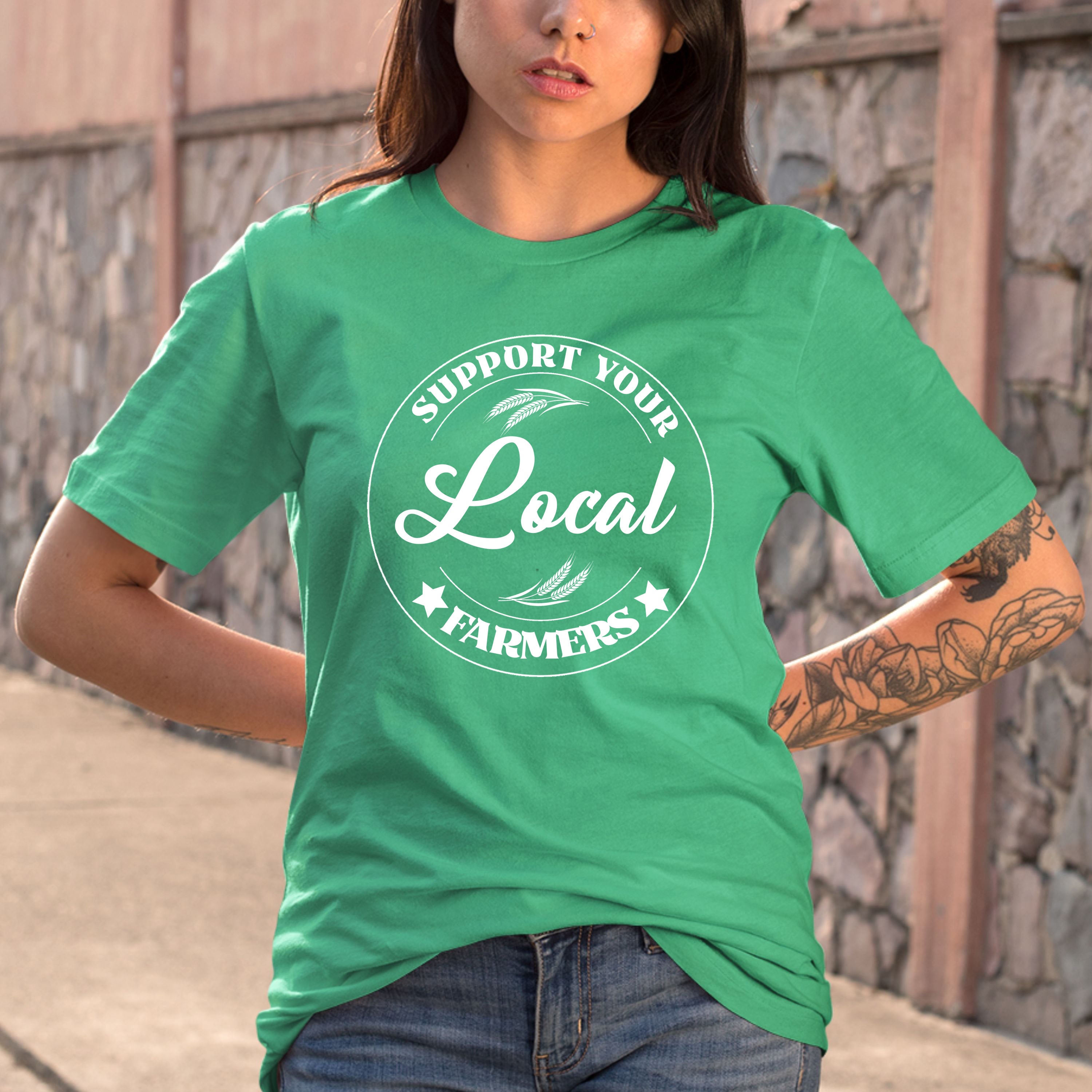 Support Your Local Farmers - Bella Canvas T-Shirt