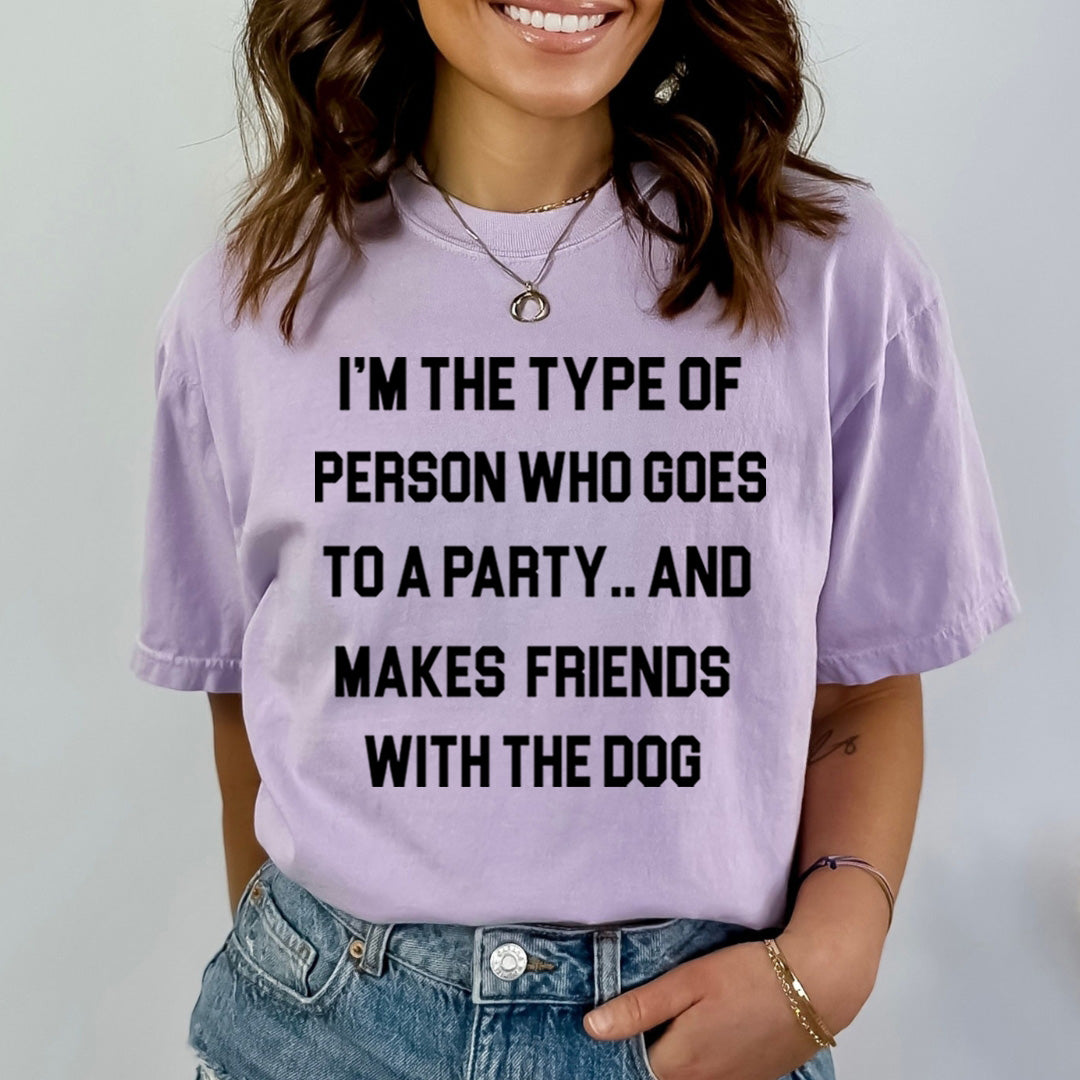 Make Friends With The Dog - Bella canvas