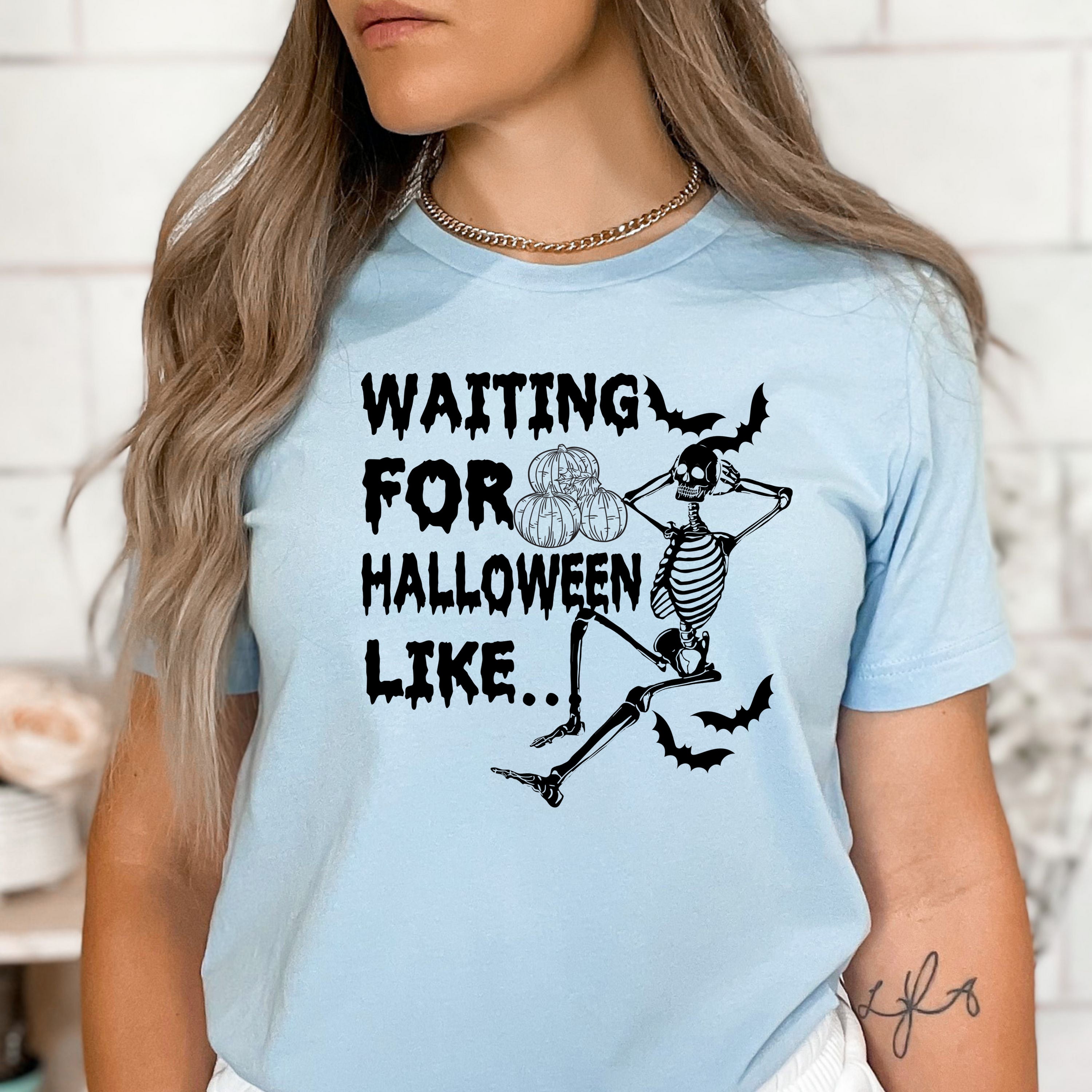 Waiting For Halloween Like  - Bella Canvas