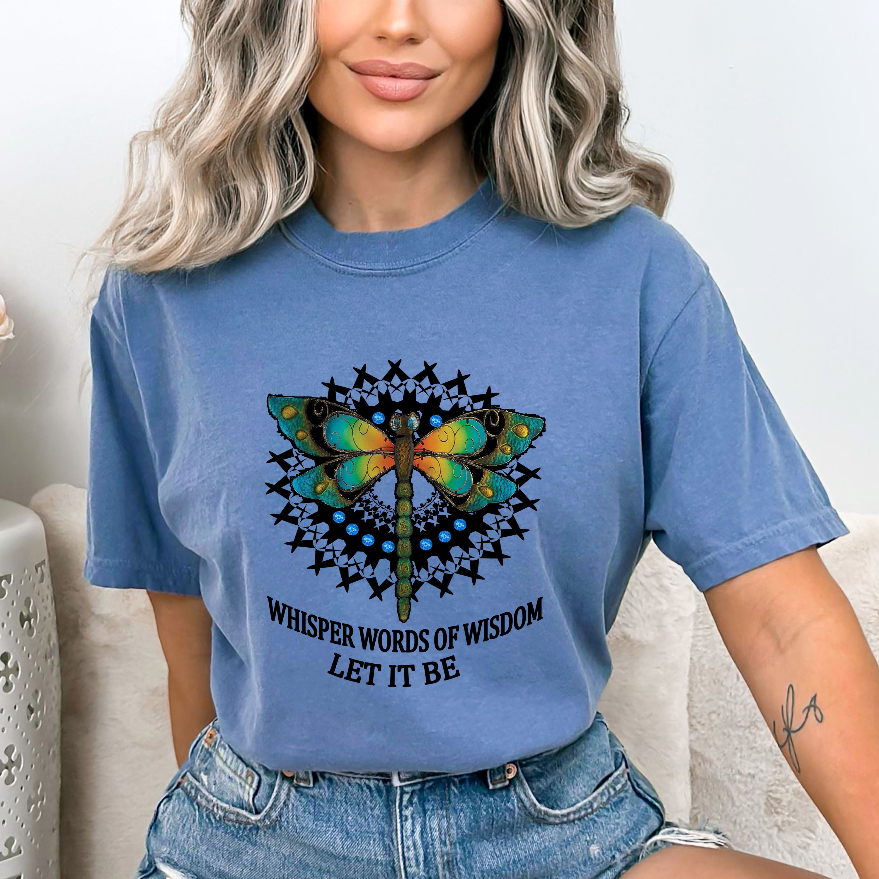 "WHISPER WORDS OF WISDOM LET IT BE" BELLA CANVAS T-SHIRT