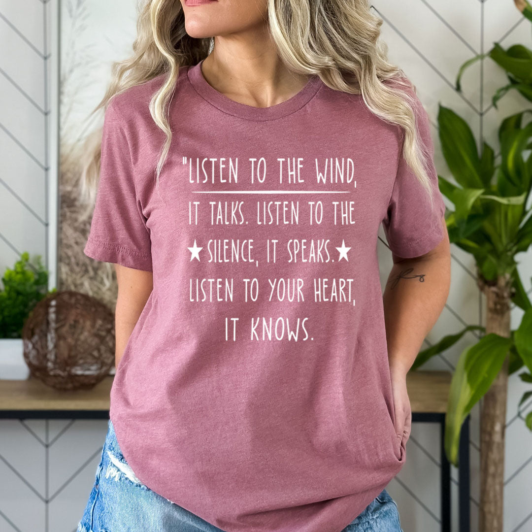 Listen To The Wind It Talks - Bella Canvas