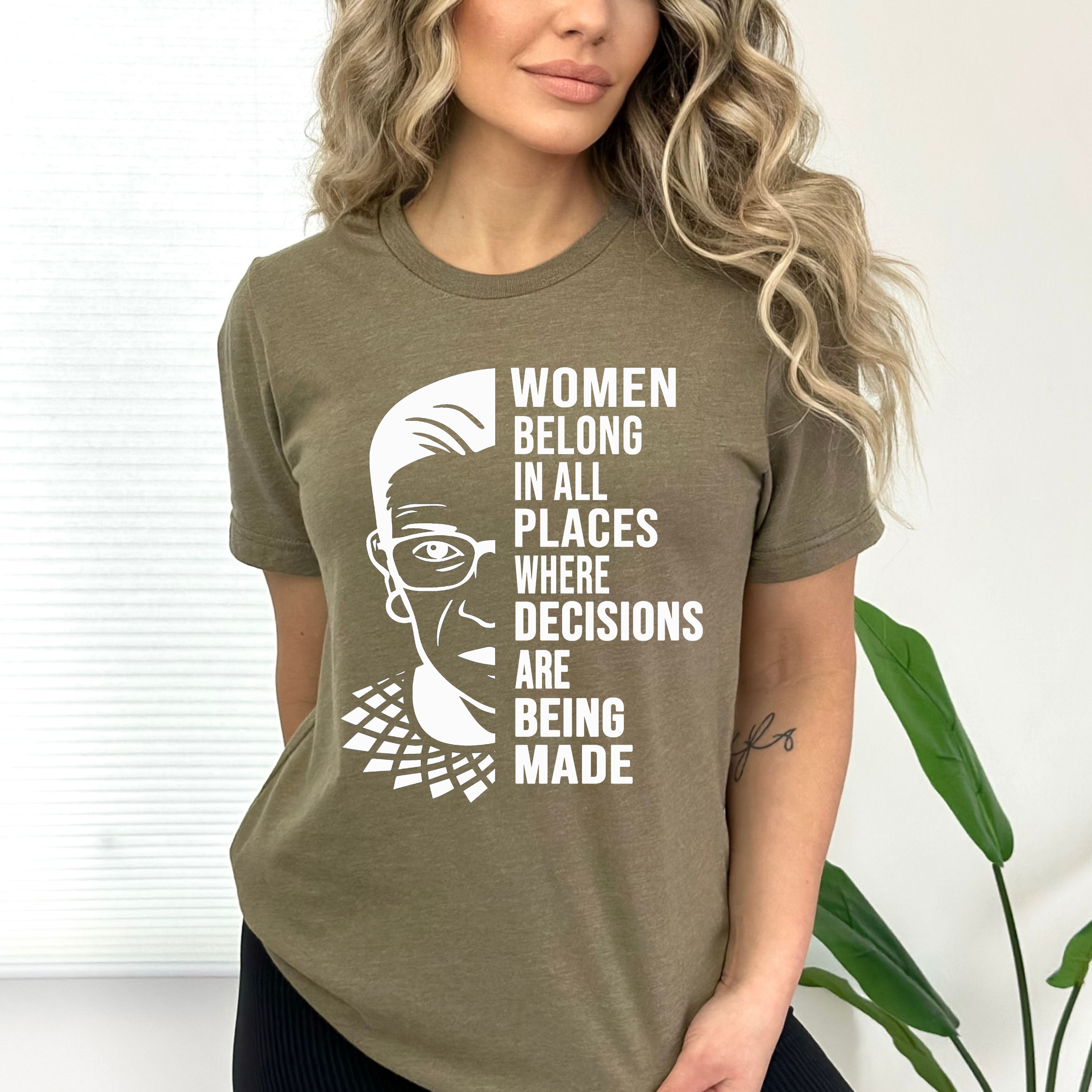 Women Belongs In All Places  - Bella Canvas